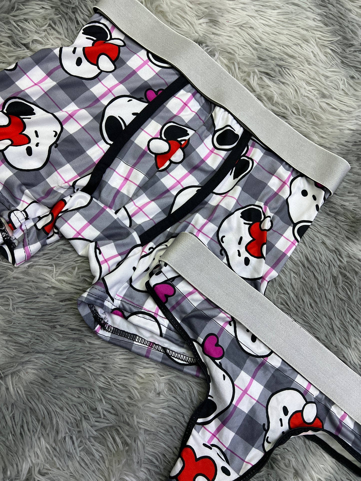 grey Snoopy Love Matching Underwear🩷