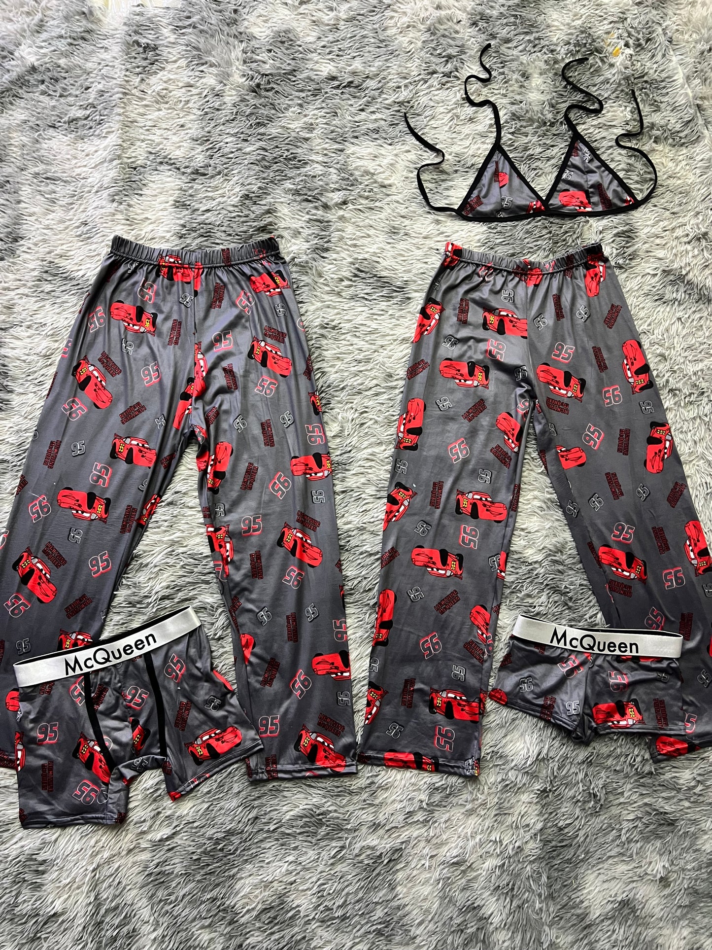 Grey McQueen 5 pcs pajama duo