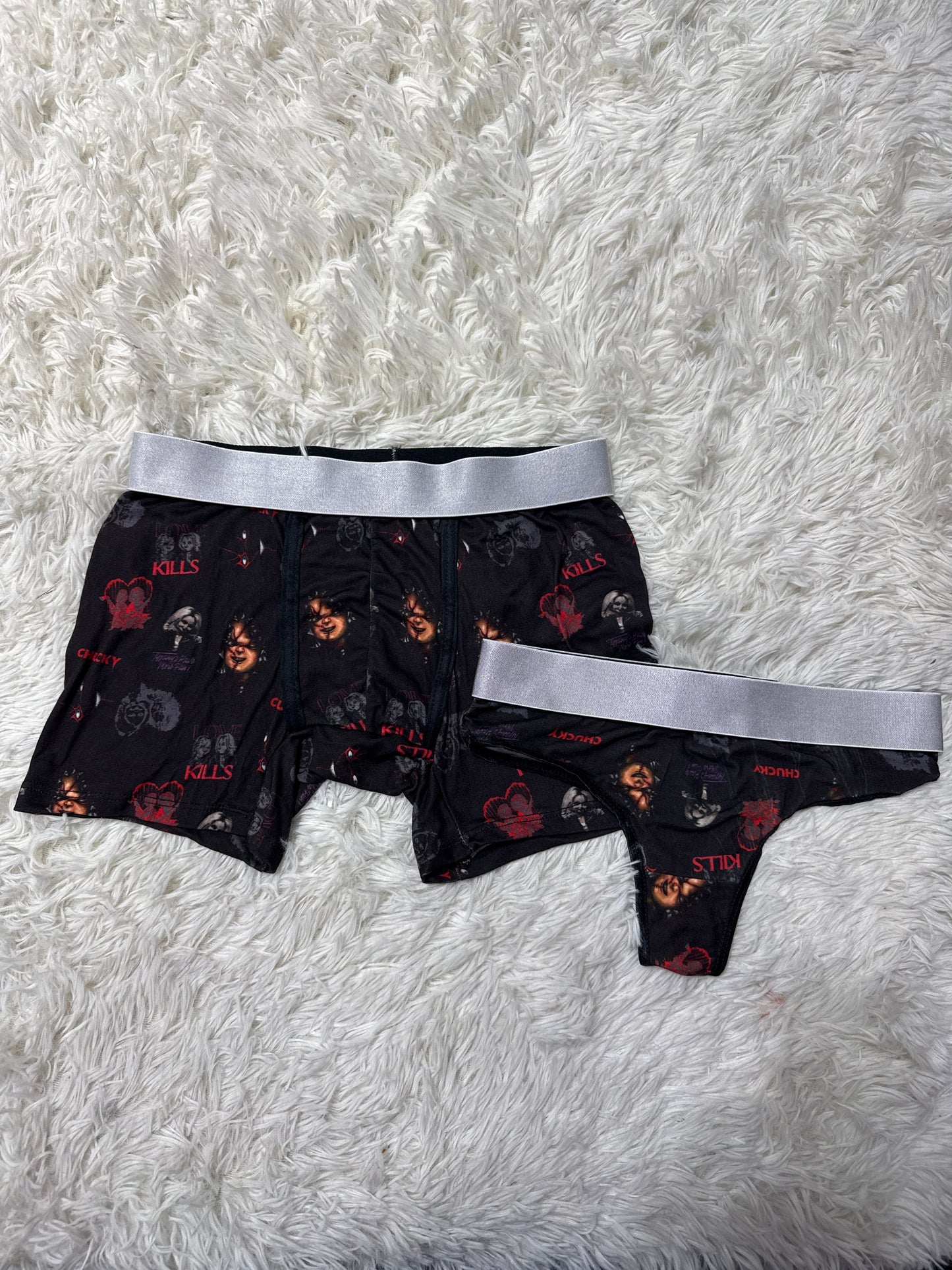 Chucky And His Girlfriend Duo Boxer With Thong - Fundies