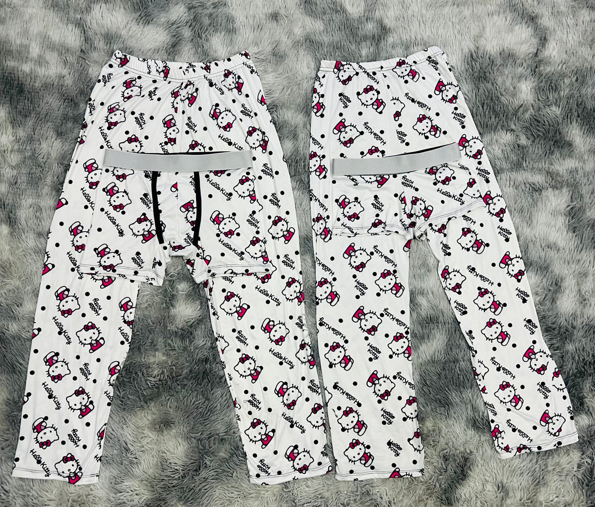 Kitty White Polka Dot 5 Piece PJ Set