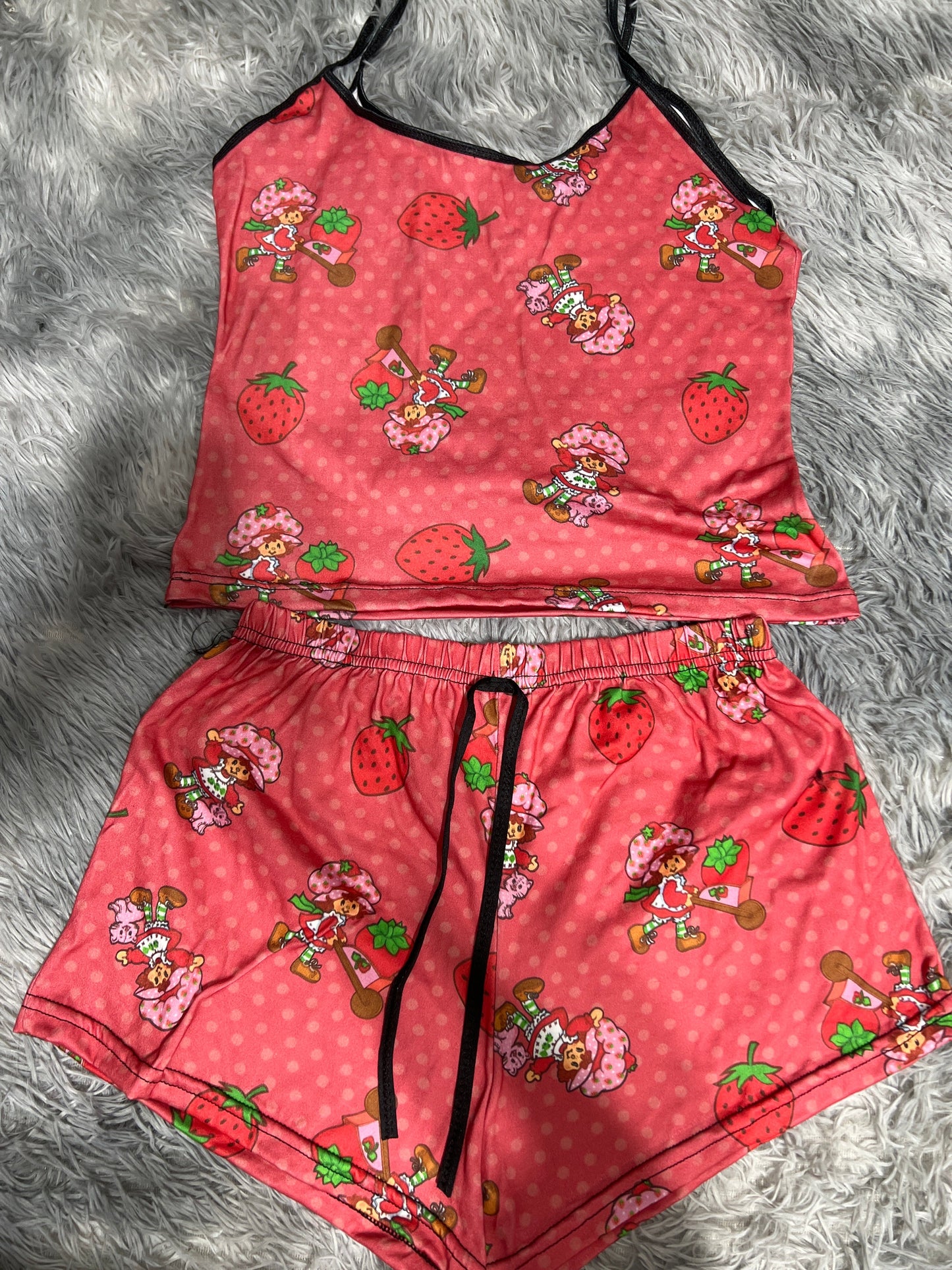 Strawberry Shortcake Dots Women's Pajama Set - Fundies