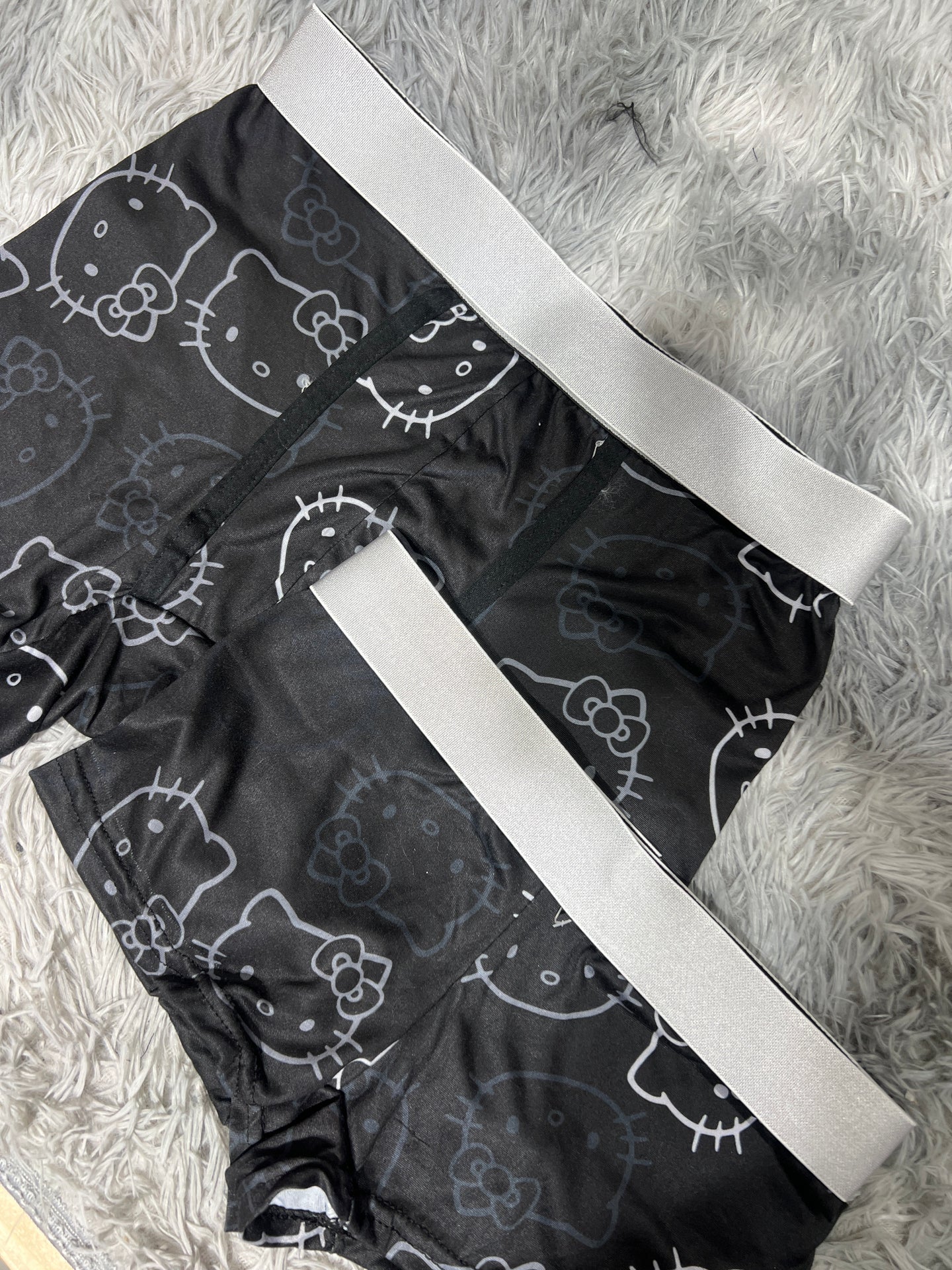 Hello Kitty Faces Gray Matching Boxers - Fundies
