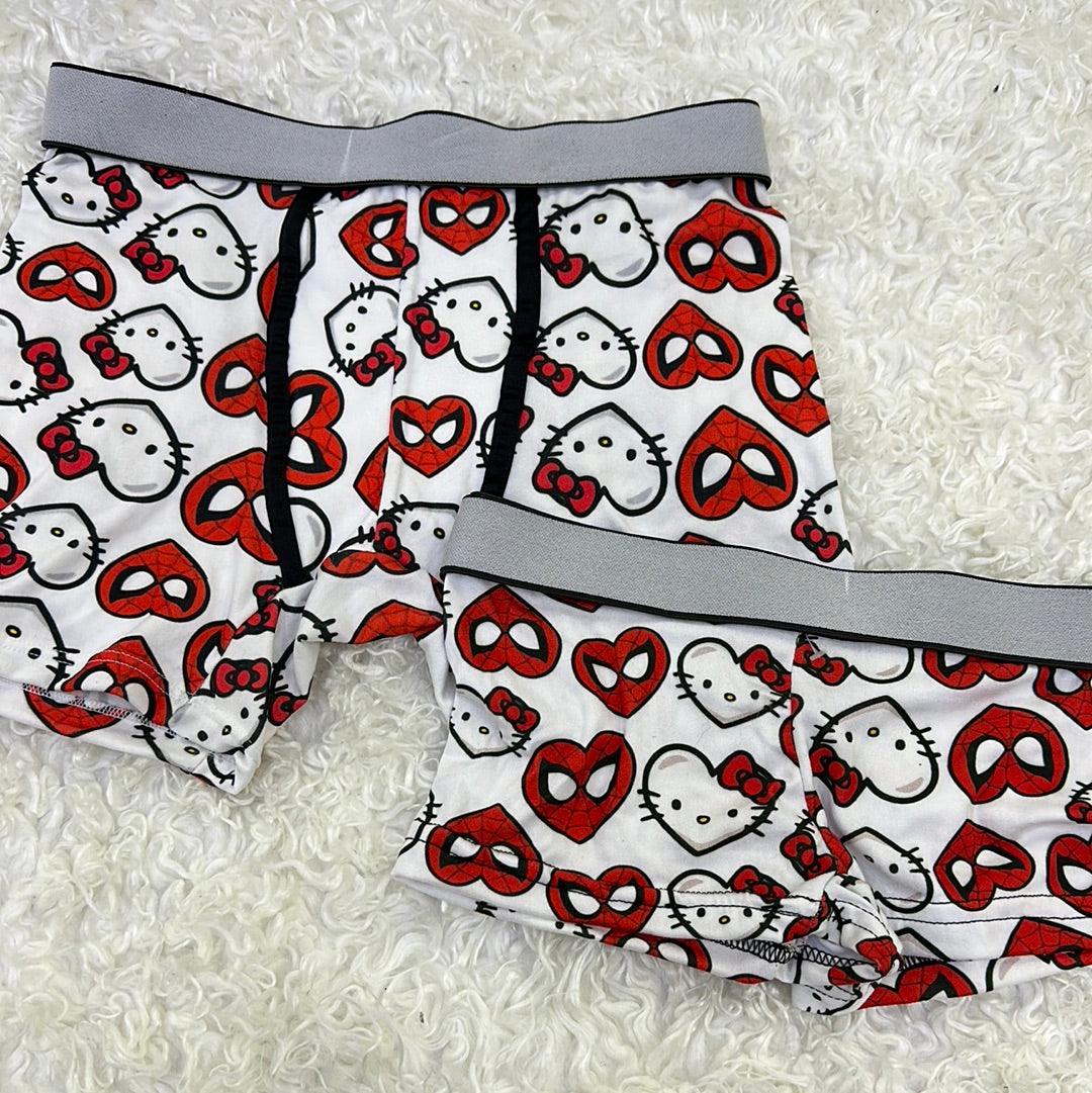 SpiderKitty White Matching Boxers - Fundies