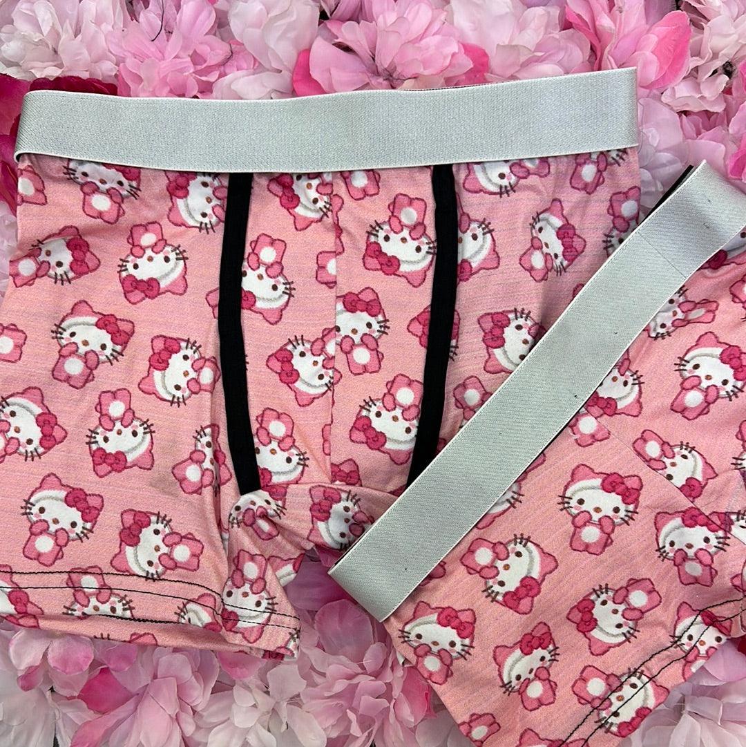Hello Kitty Pink Matching Boxers - Fundies