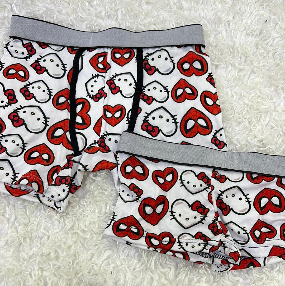 SpiderKitty White Matching Boxers