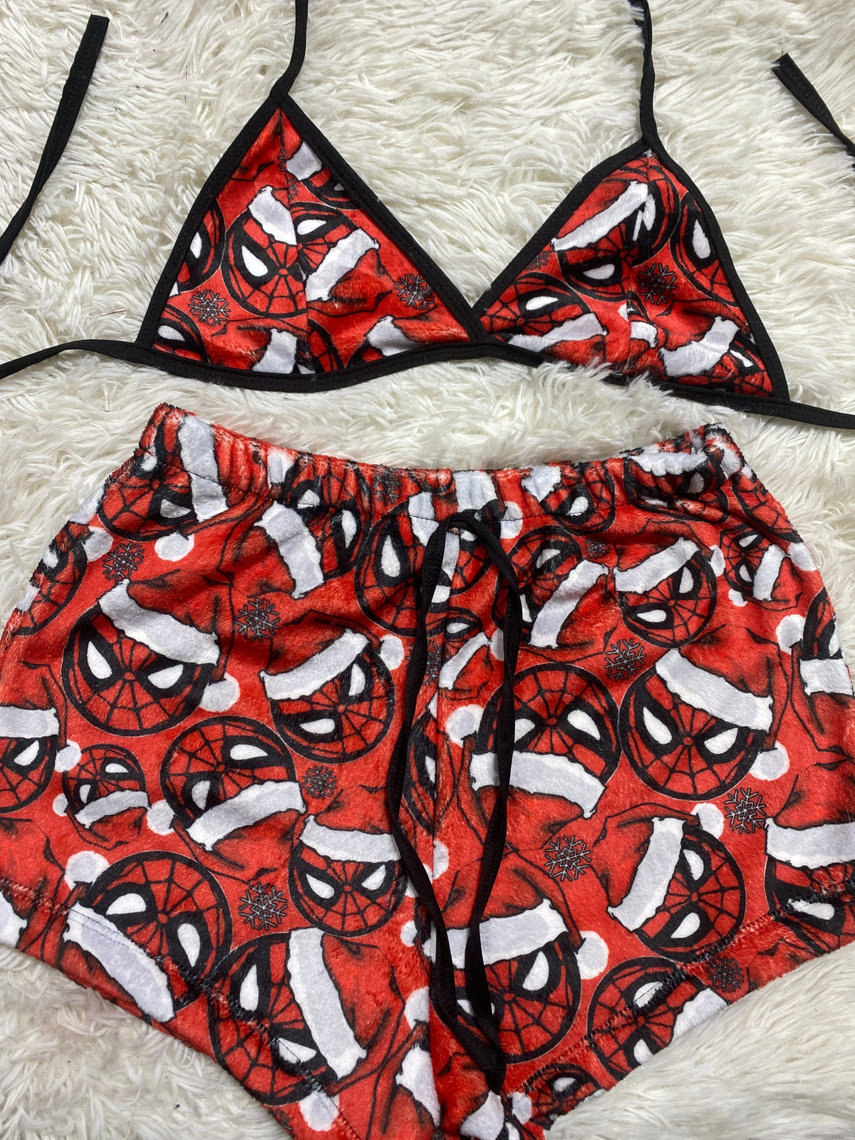 Spidey Christmas Matching Top & Short