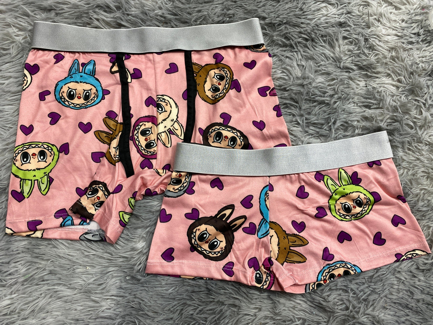 Labubu Pink Matching Boxers - Fundies