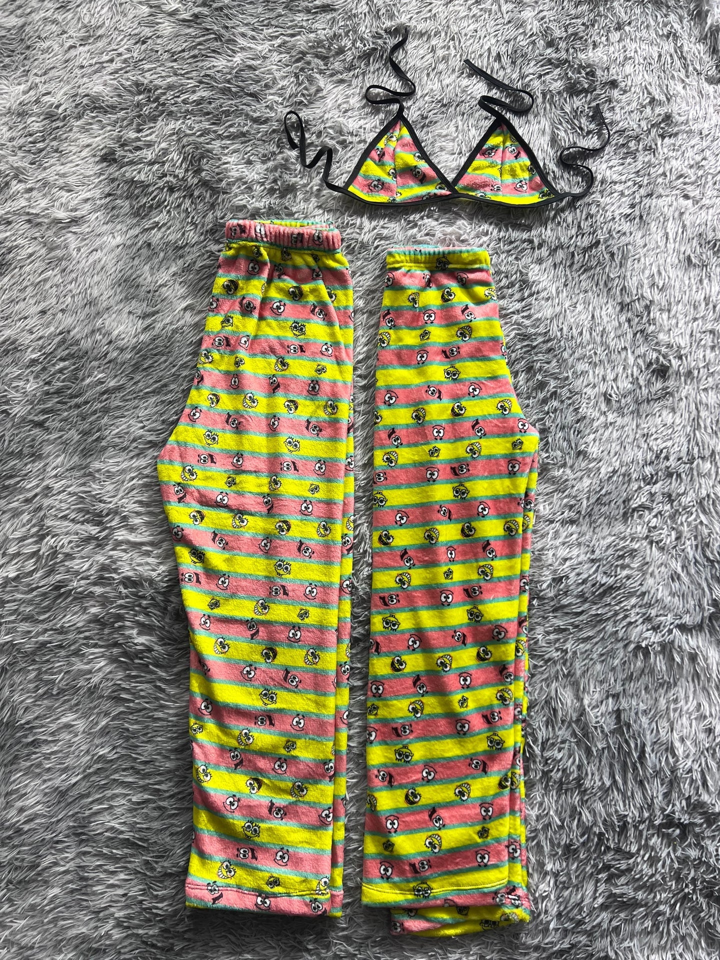 SpongeBob And Patrick Stripes Matching Plushie PJs - Fundies