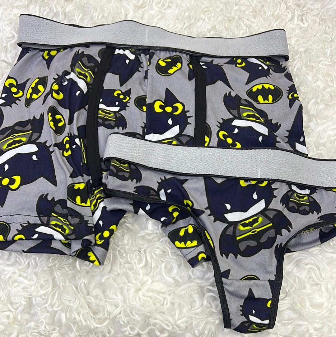Batman Kitty Gray Duo With Thong - Fundies
