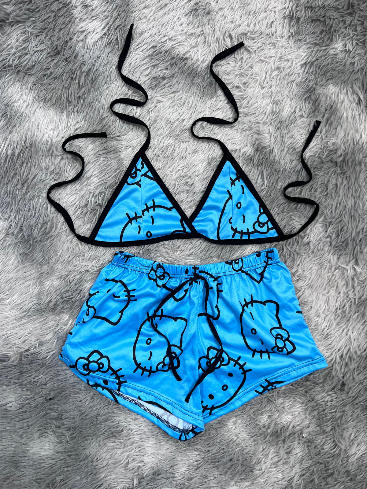 Hello Kitty Blue Matching Top & Short