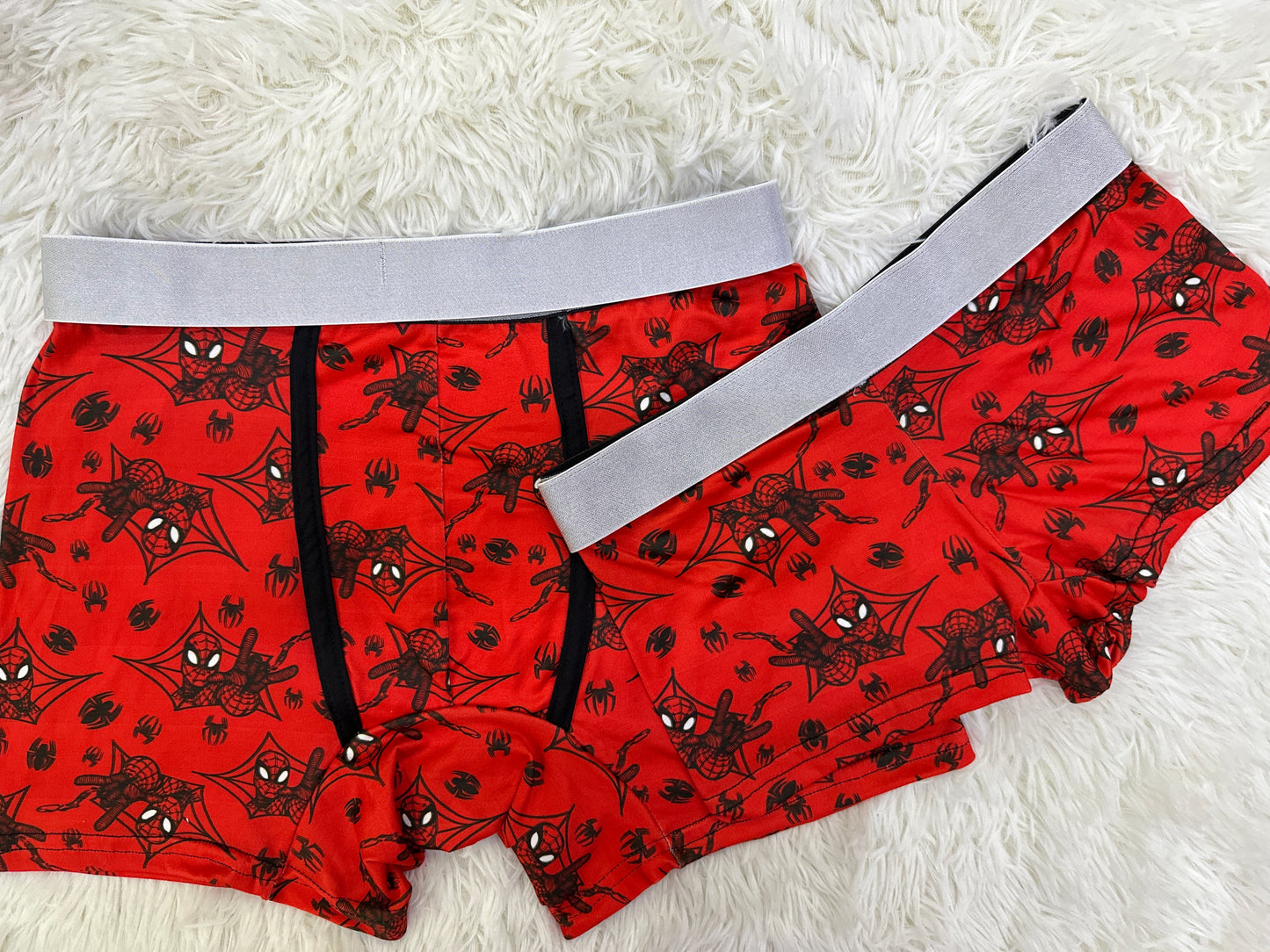 Spiderman red couples boxer underwear XL