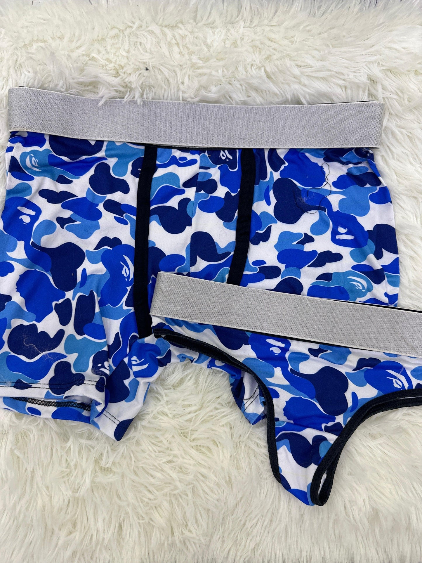 Ape Camo Blue Duo With Thong - Fundies