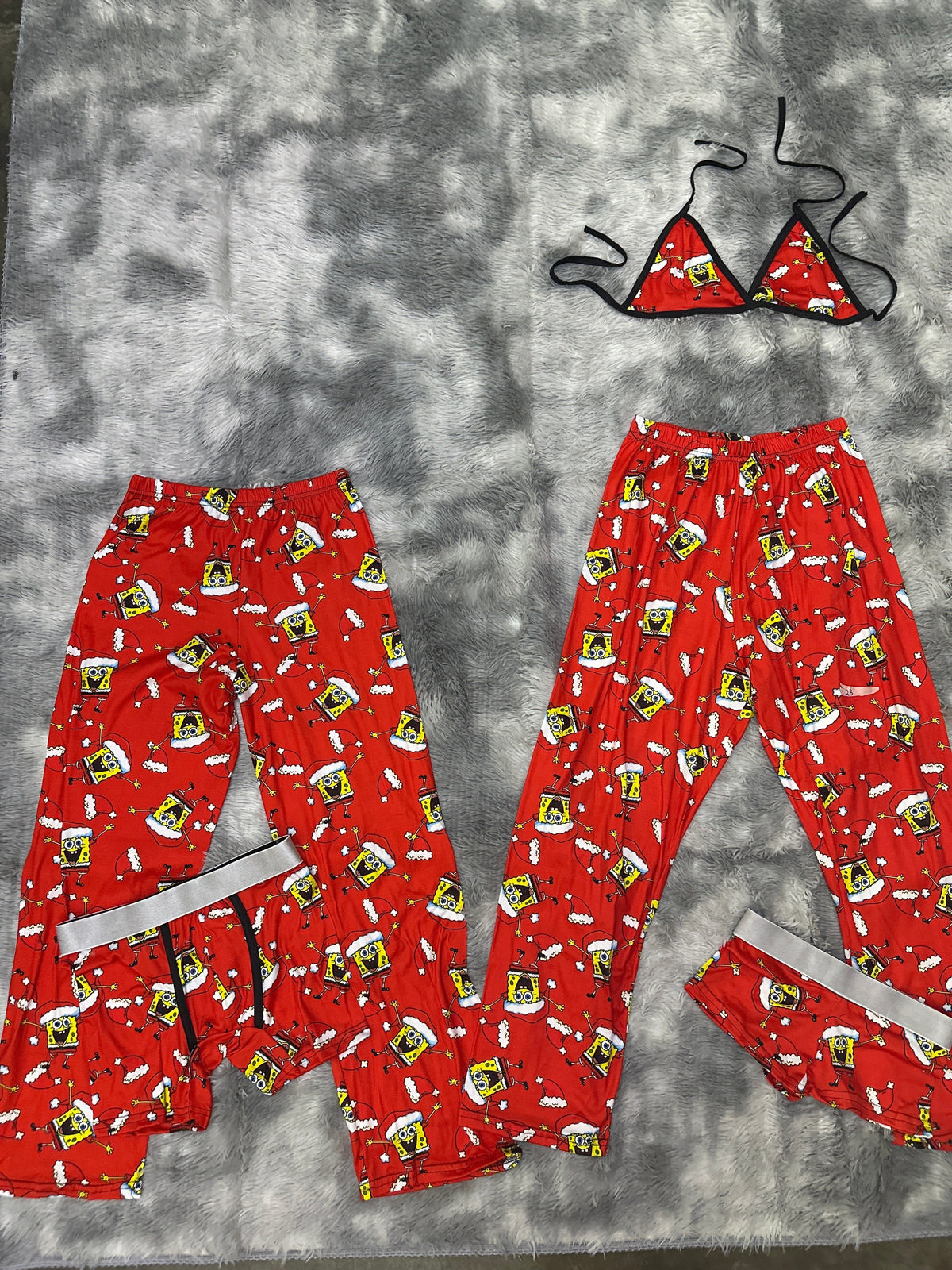 SpongeBob Red Christmas 5 Piece PJ Set