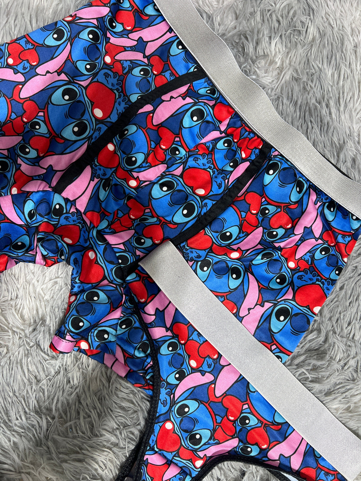 Stitch Hearts Matching Boxer & Thong