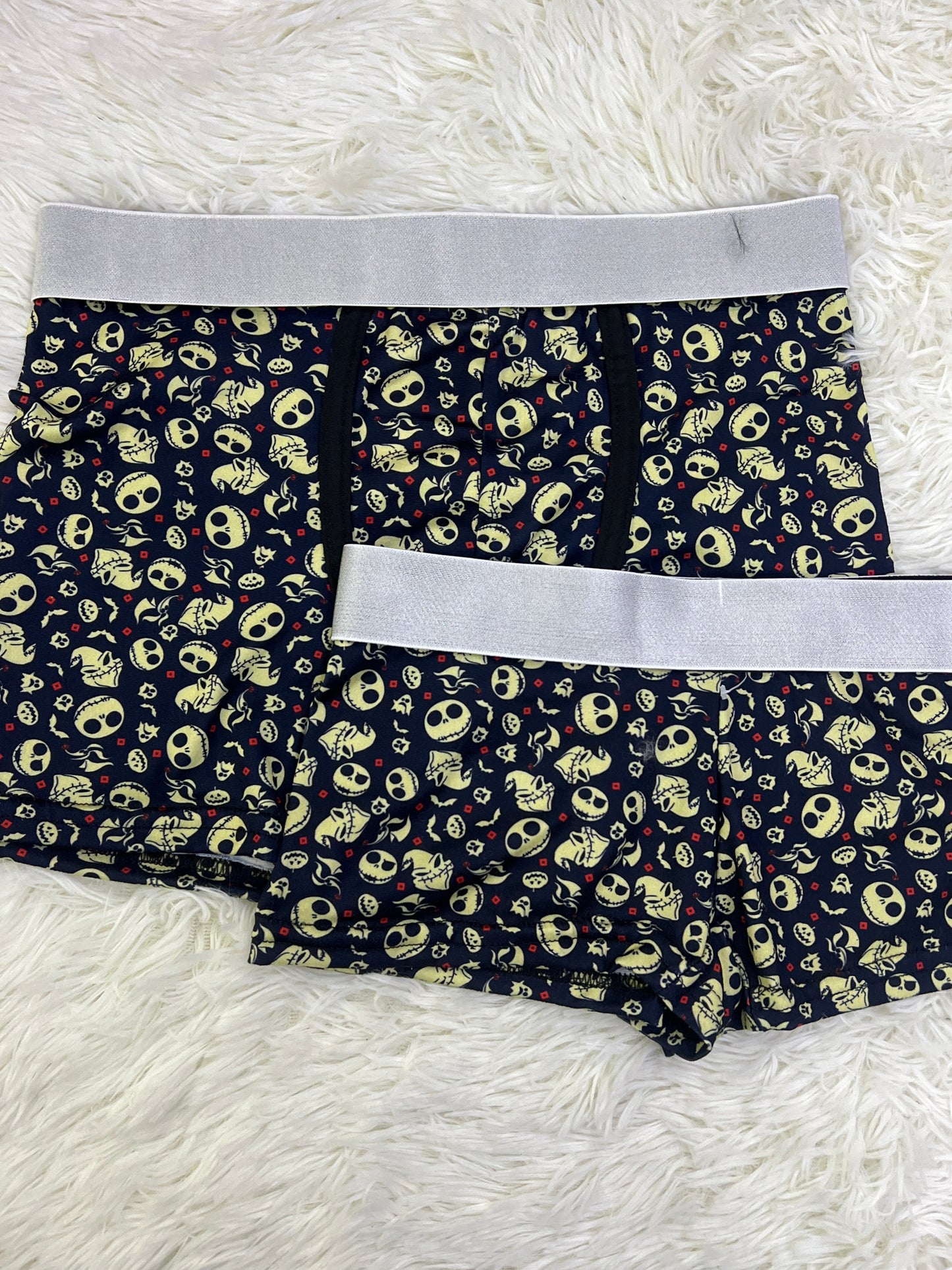 Jack And Oogie Boogie Print Mini Matching Boxers - Fundies