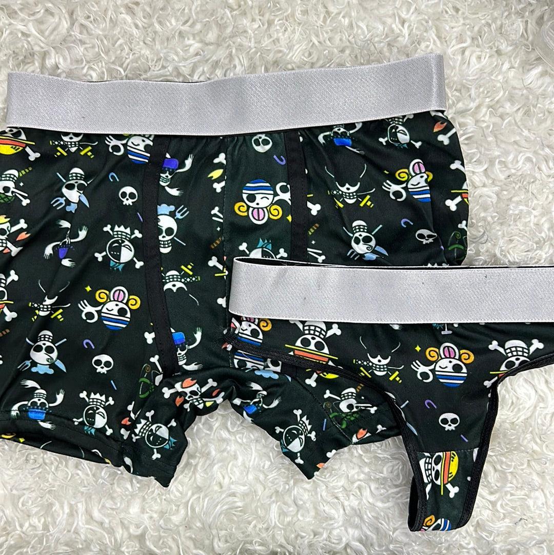 One Piece Black Duo With Thong - Fundies