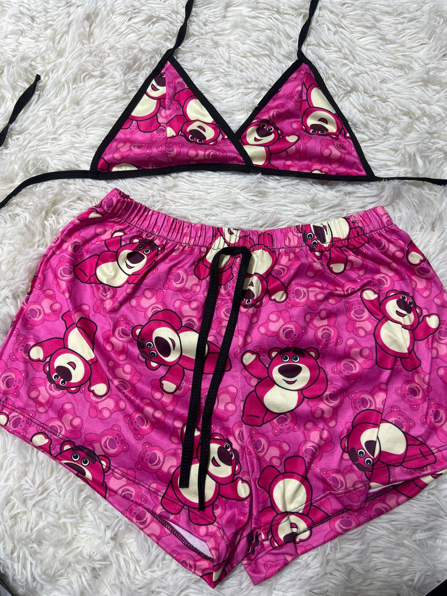 Lotso Pink Brush Matching Top & Short - Fundies
