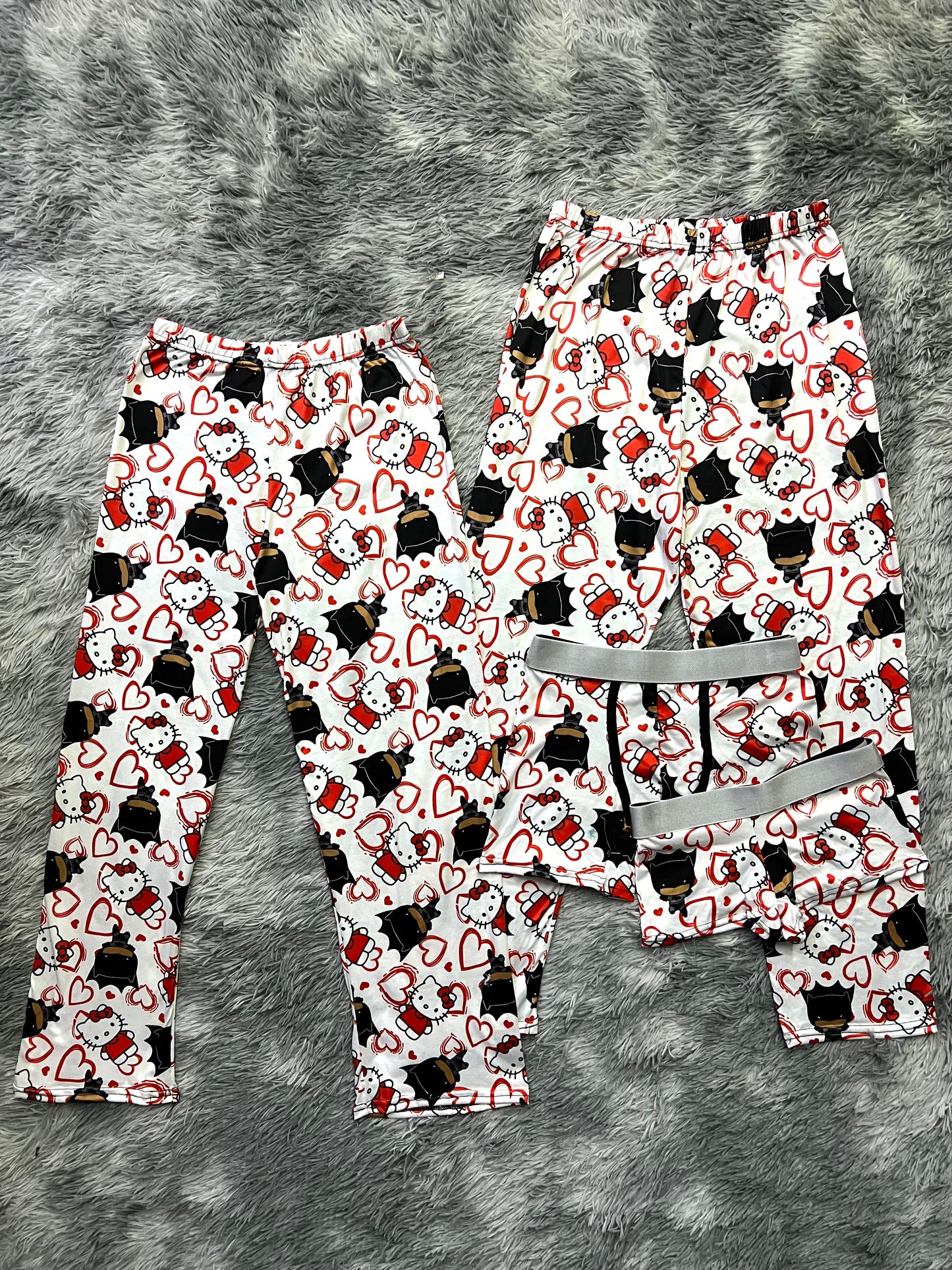 Kitty Batman Print 5 piece pajama set Cute Nights ๐บ๐ฆ