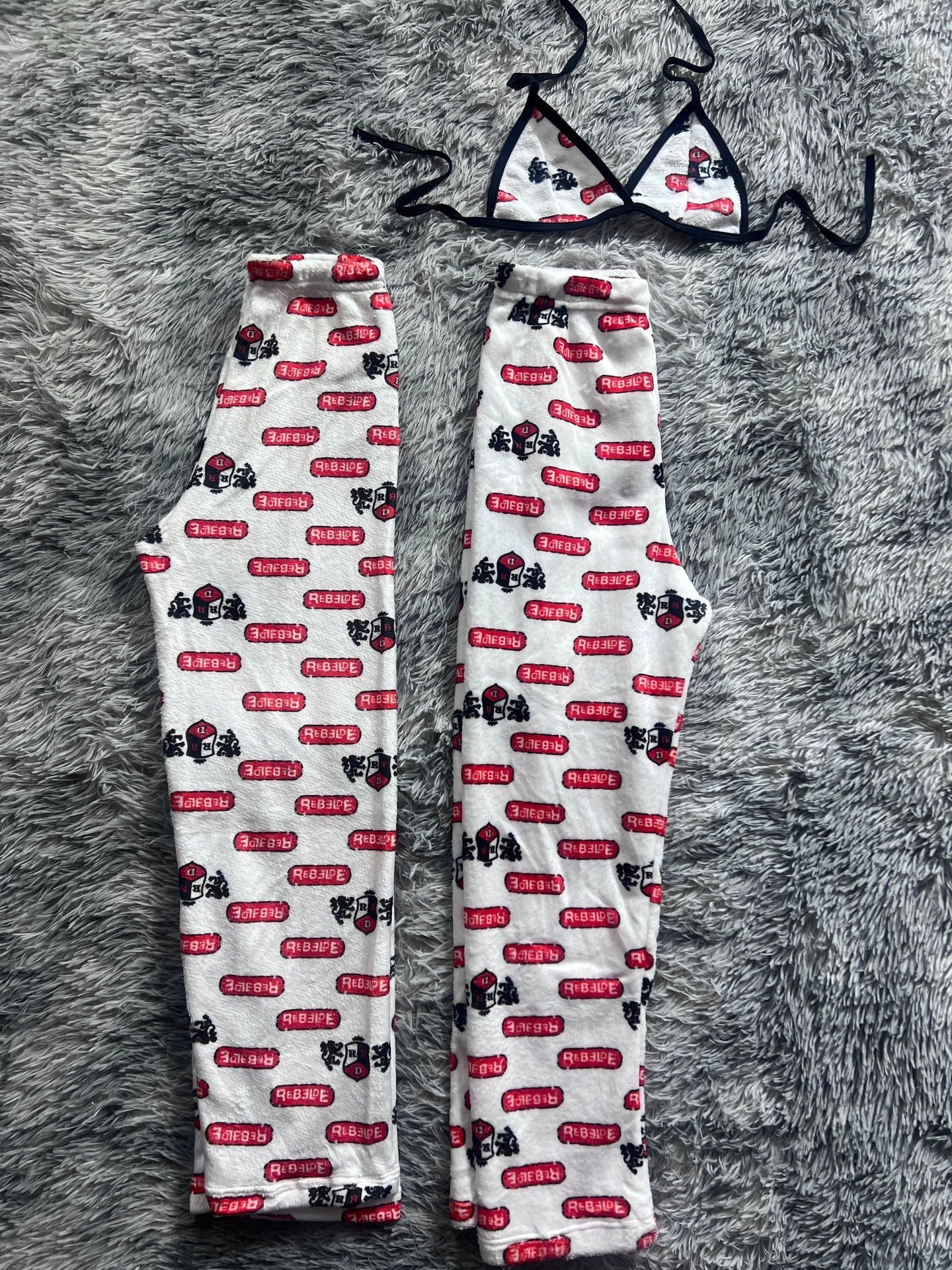 Rebel Background White Matching Plushie PJs - Fundies