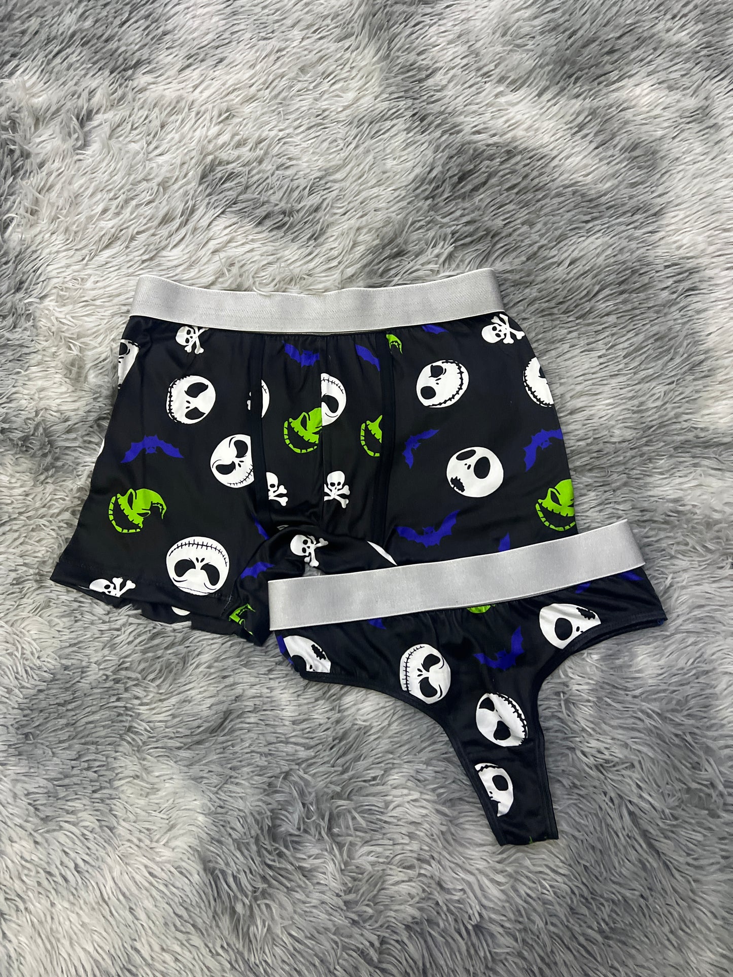 Jack and Huggy black Halloween matching underwear LOL