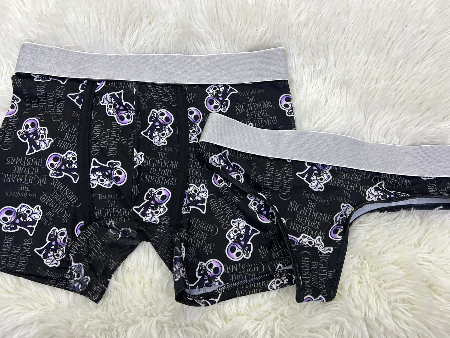 Jack Black Spooky Print matching underwear for Couples ๐๐ค