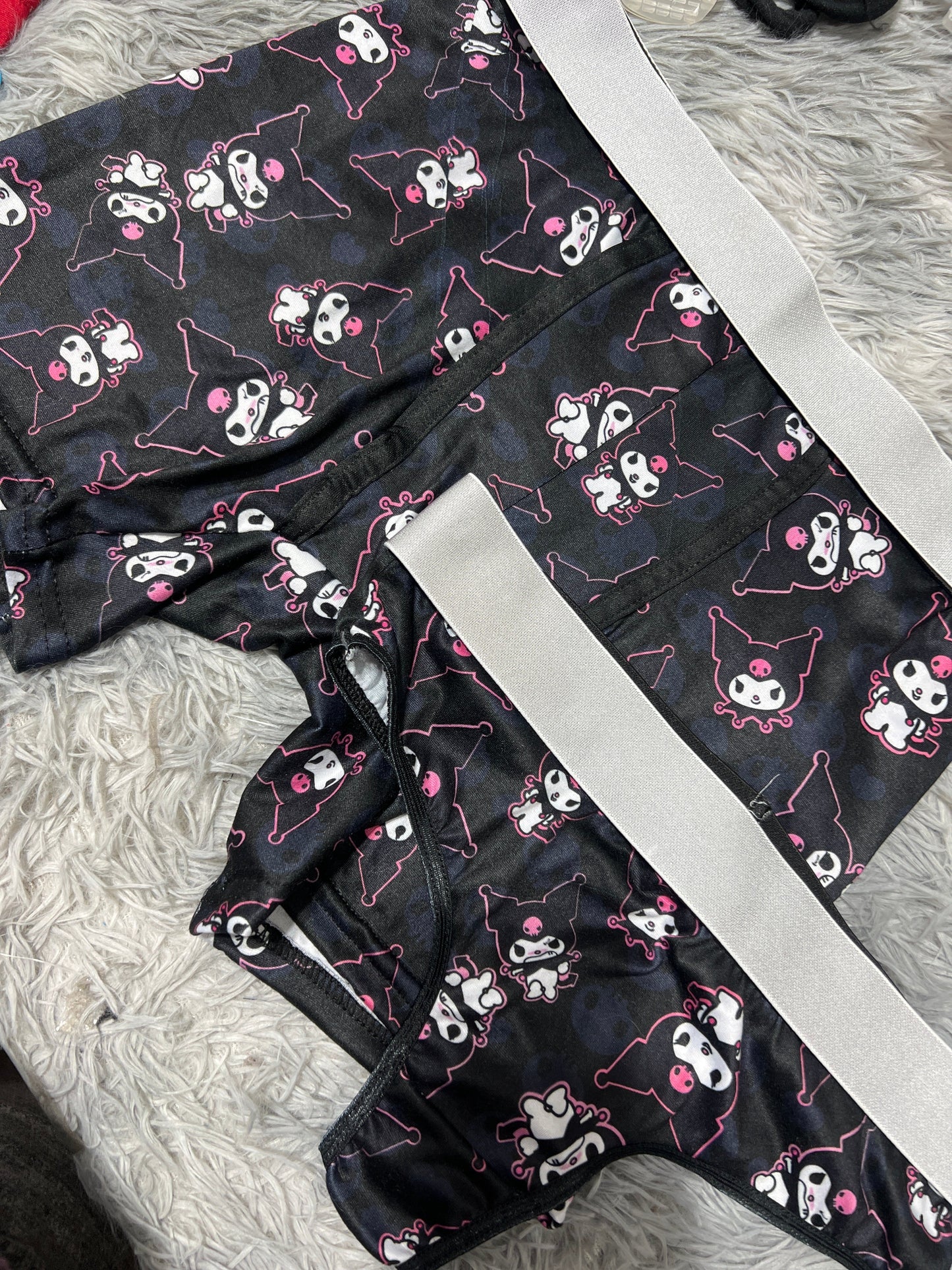 Kuromi Angry Duo Boxer One-size With Thong - Fundies