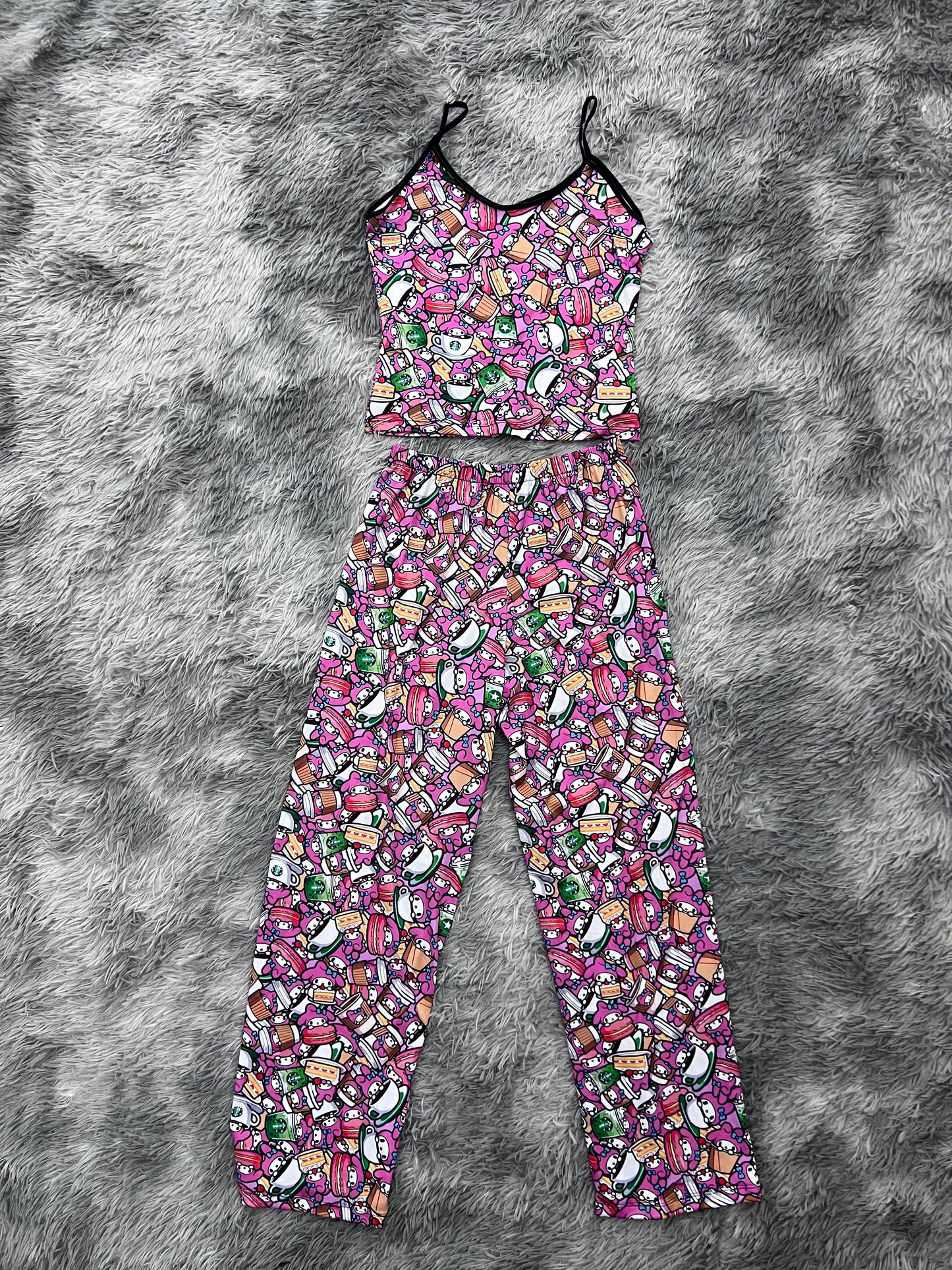 My Melody With Comida Women's Pajama Set - Fundies