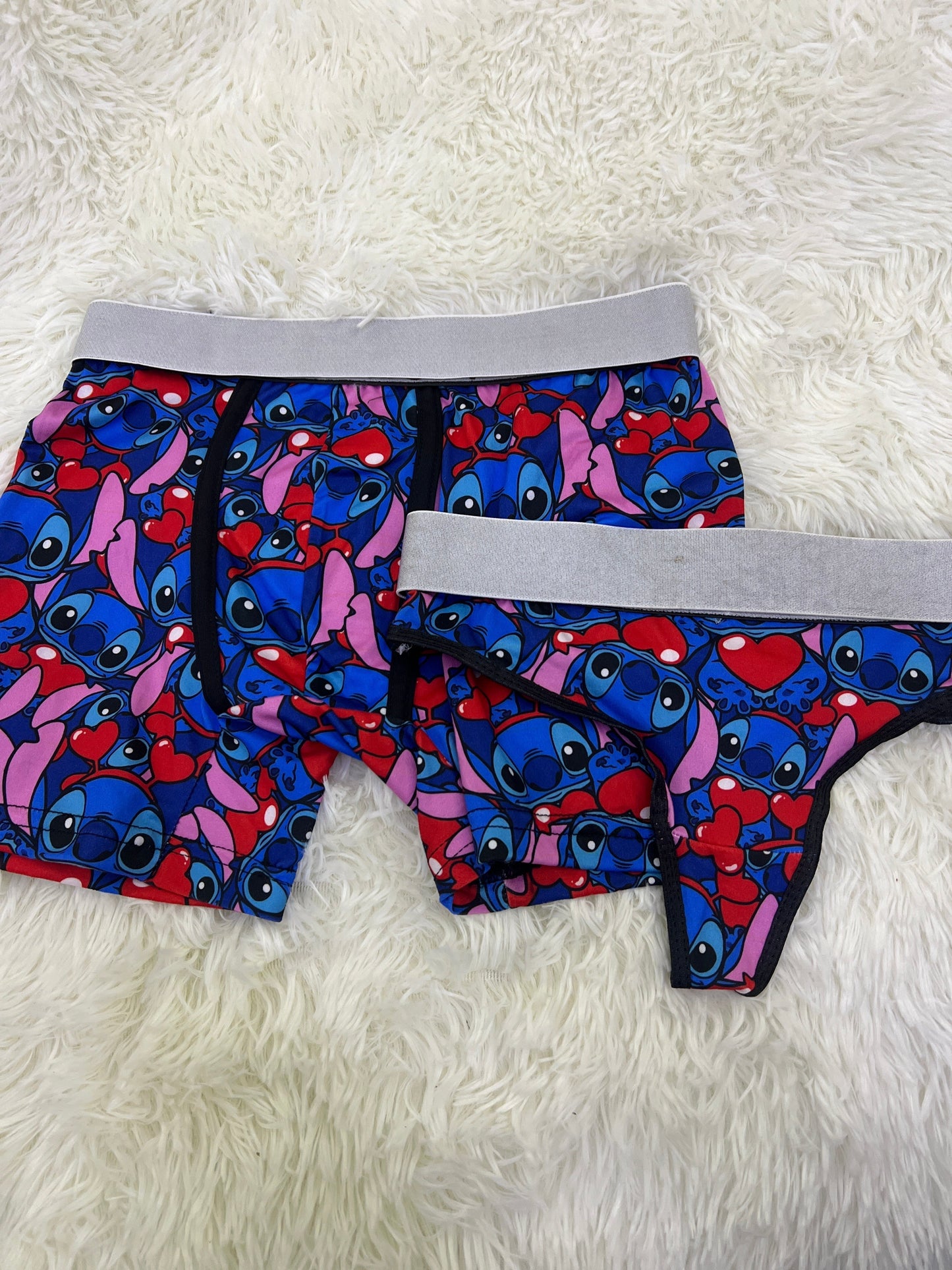 Stitch Heart Duo With Thong - Fundies
