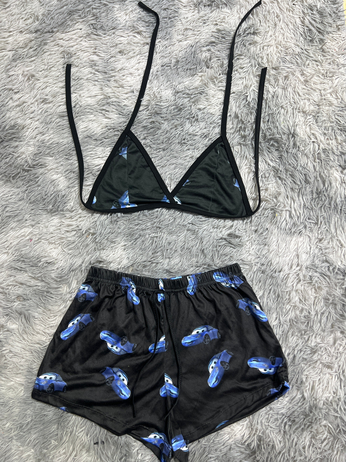 Cars Blue Matching Top & Short