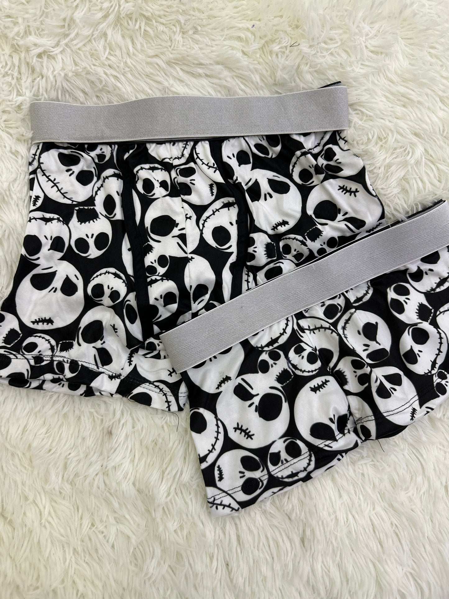 Jack face matching couples boxer underwear halloween