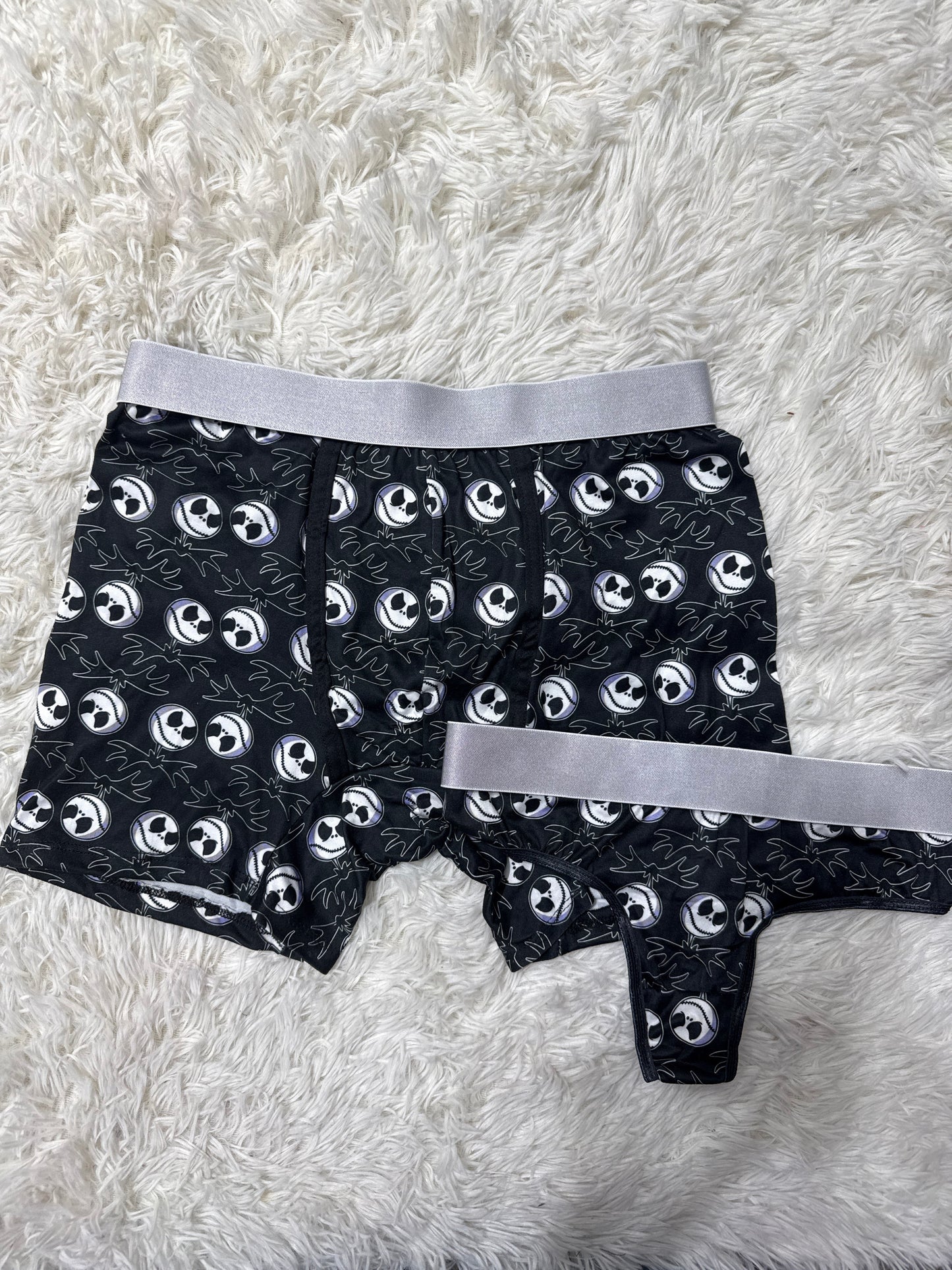 Jack Background Black Duo Boxer With Thong - Fundies