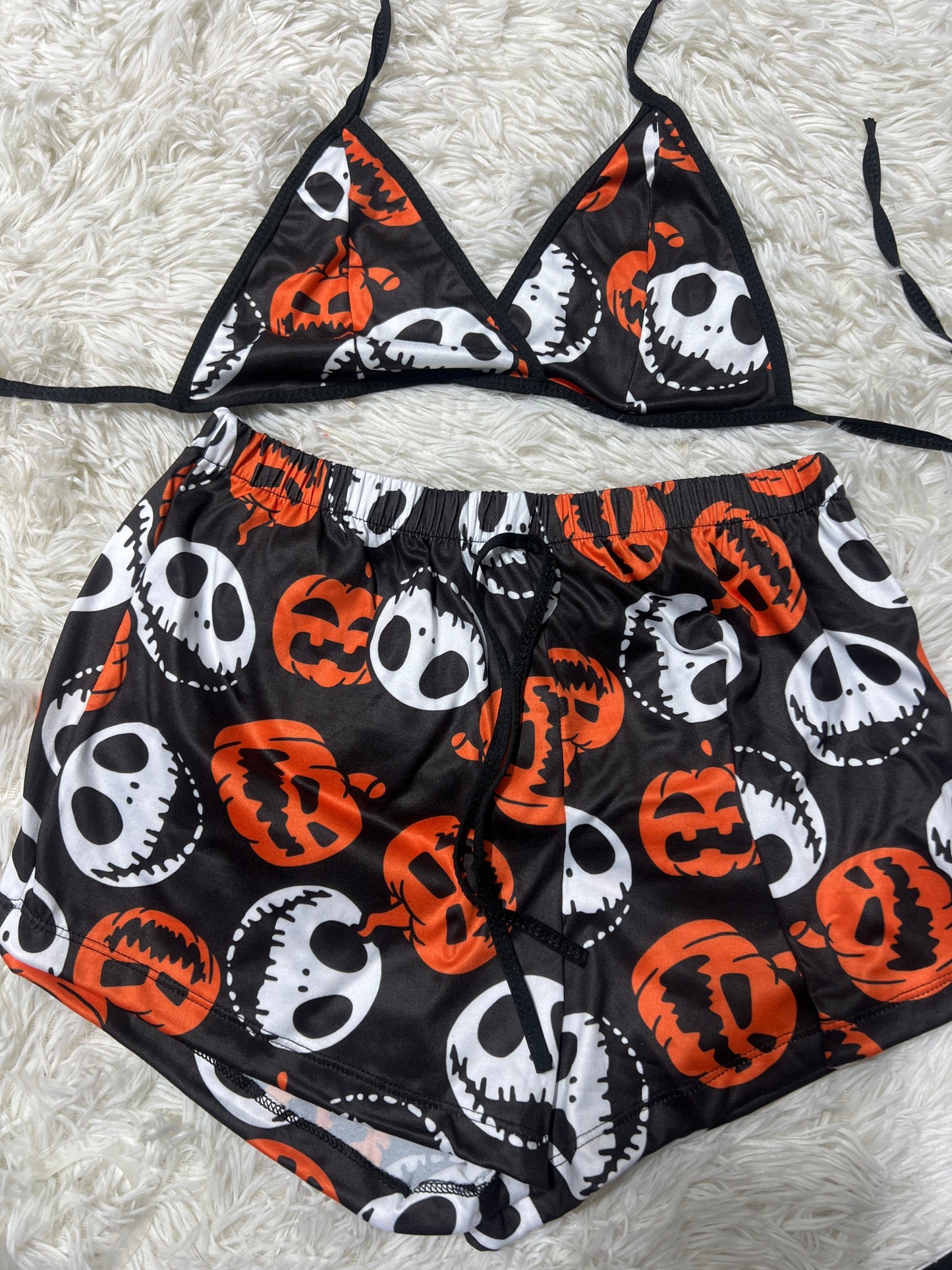 Jack Halloween Brush Matching Top & Short - Fundies