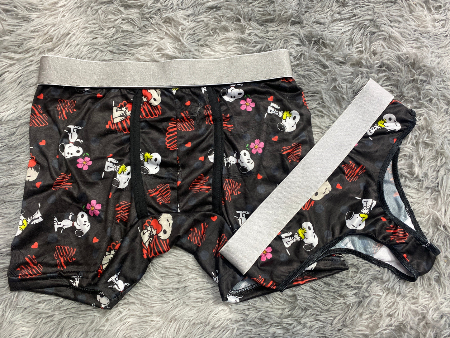 Snoopy With A Flower Duo One-size Thong - Fundies