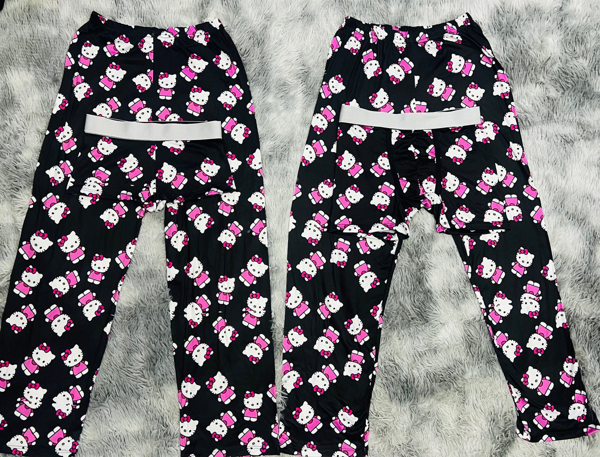 Kitty Black 5 Piece PJ Set