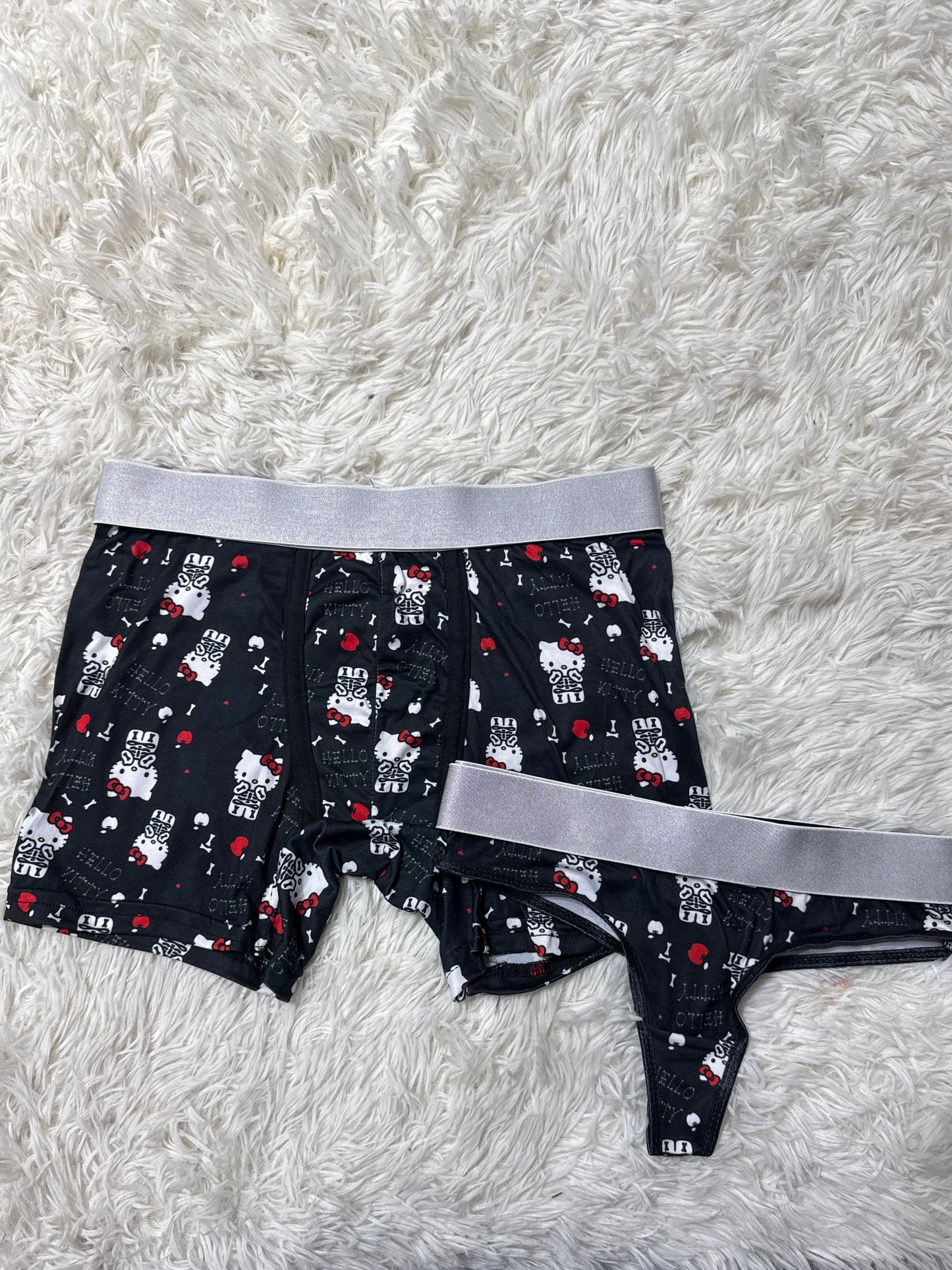 Hello Kitty Skull Duo Boxer With Thong - Fundies