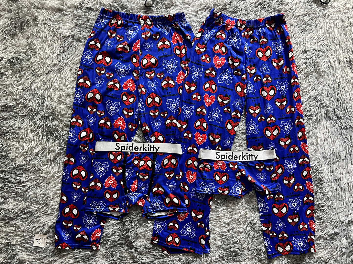 Spider Kitty Hearts Blue 5 Piece PJ - Fundies