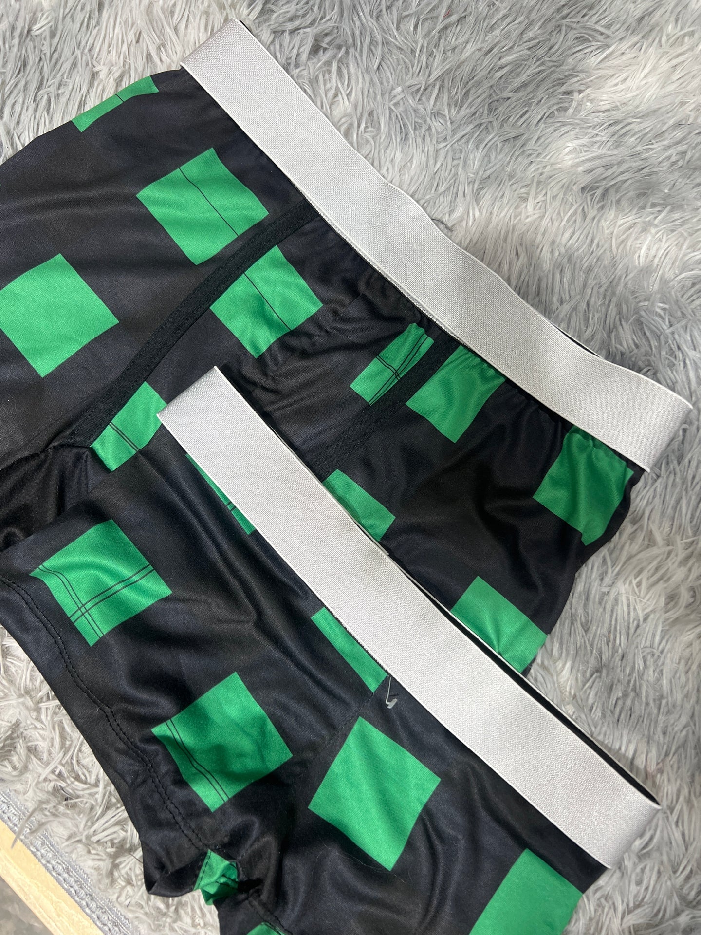 Plaid Green Matching Boxers - Fundies