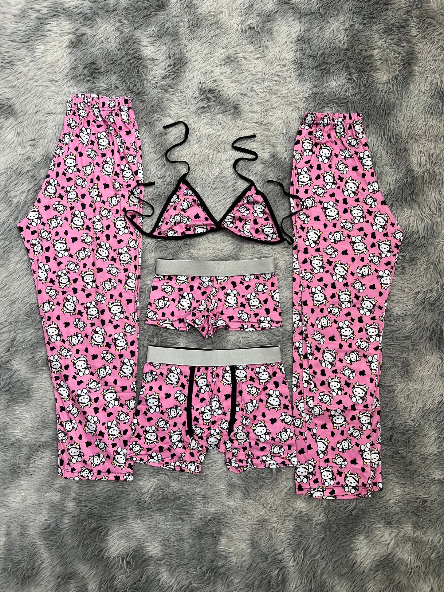 Kitty Little Cow 5 Piece PJ - Fundies