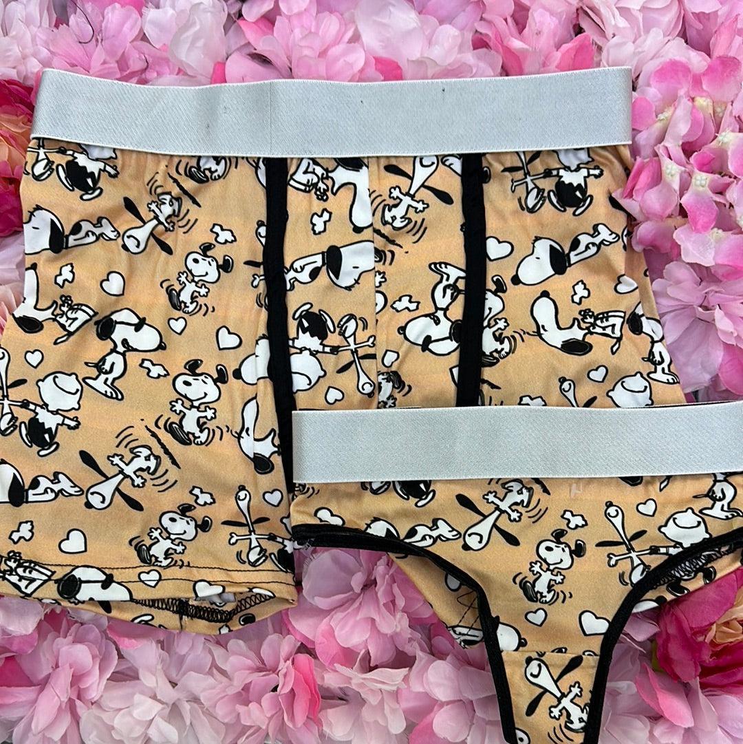 Snoopy Brown Duo With Thong - Fundies