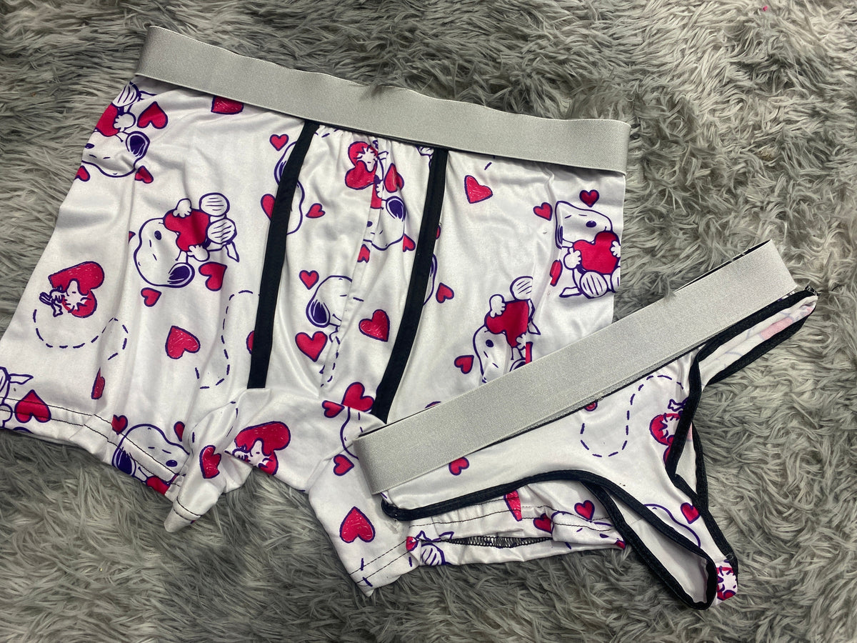 Snoopy Heart Duo With Thong