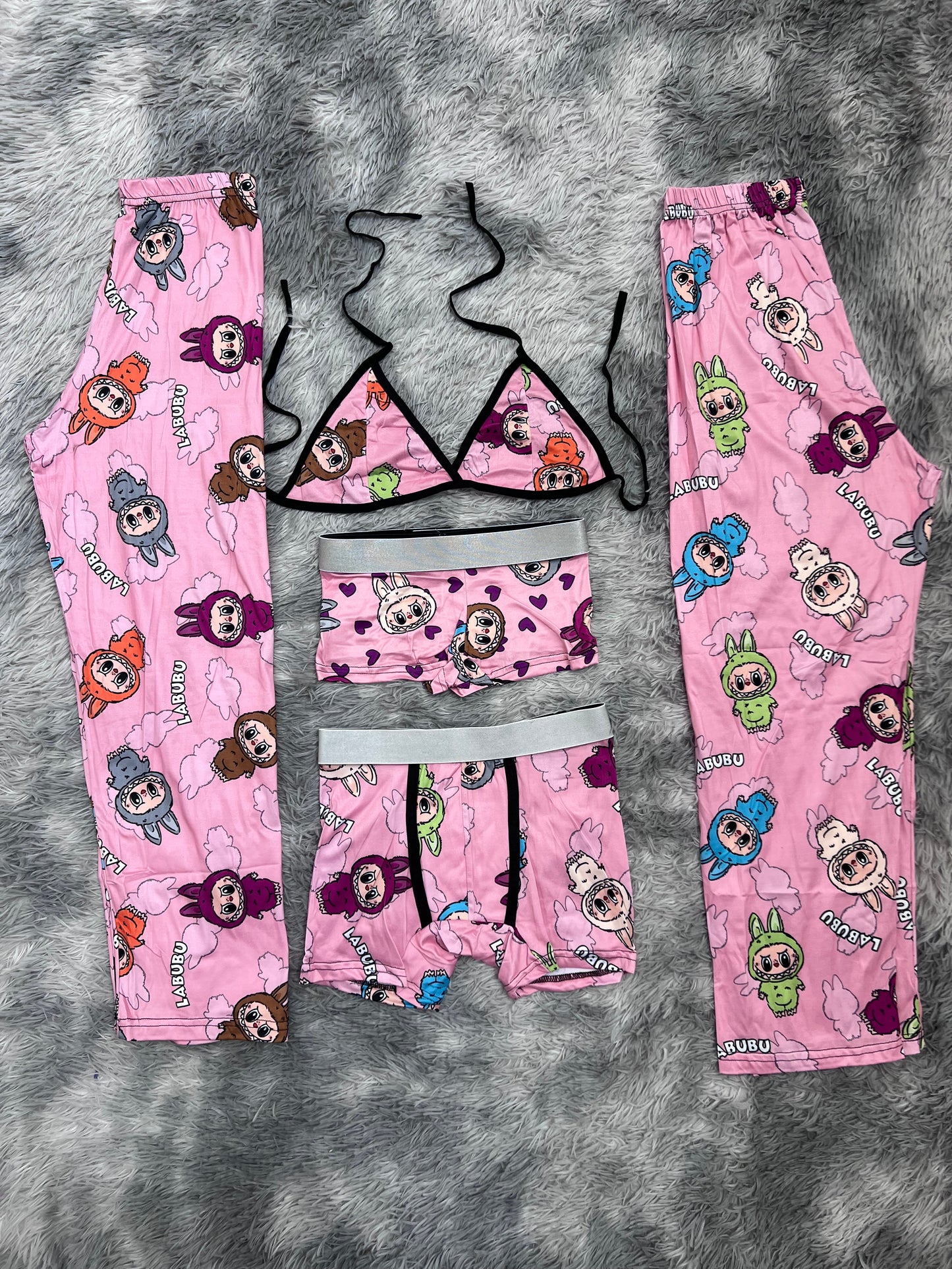 Labubu Pink 5 Piece PJ - Fundies