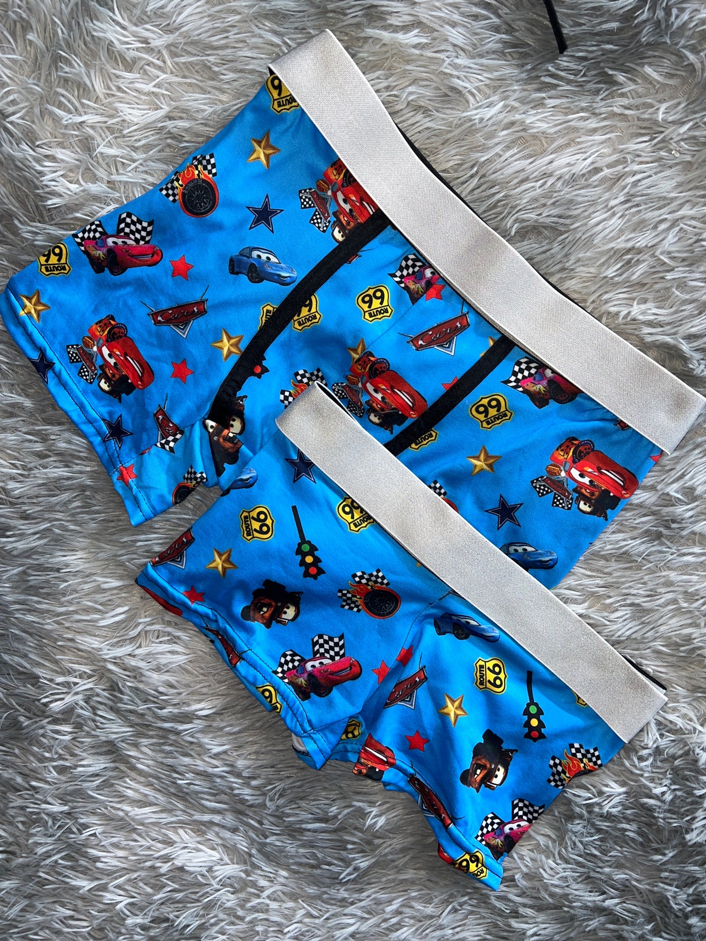 McQueen blue boxer/boxer matching set for Couples๐๐ค๐