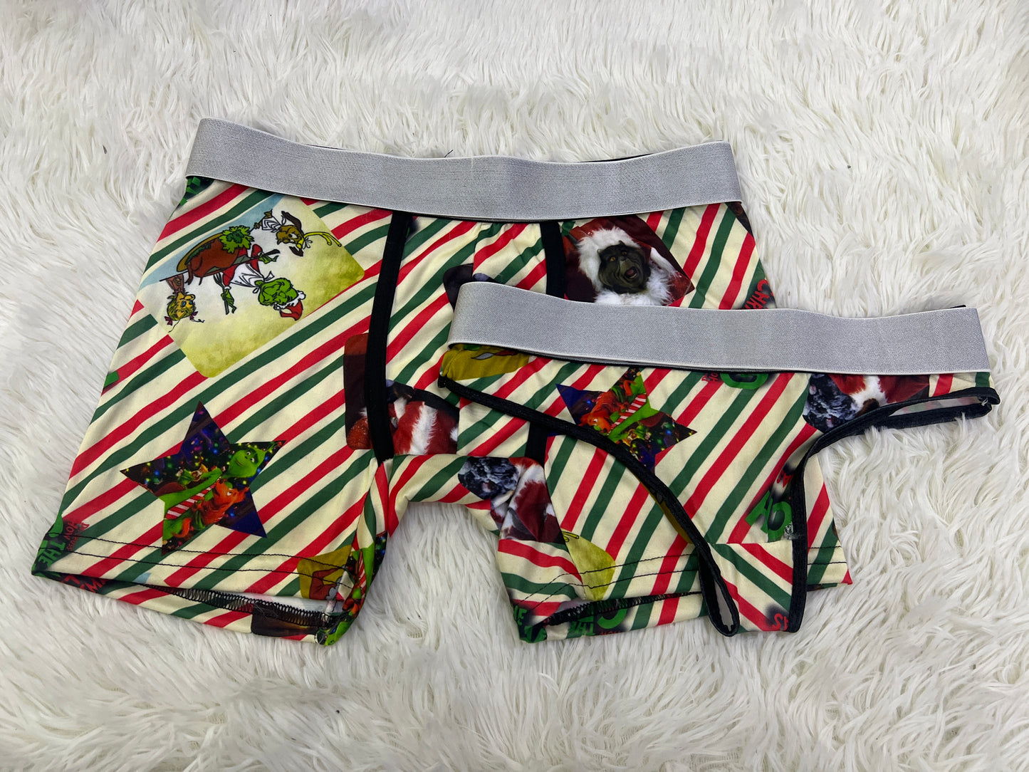 How the grinch lost christmas matching couples underwear christmas