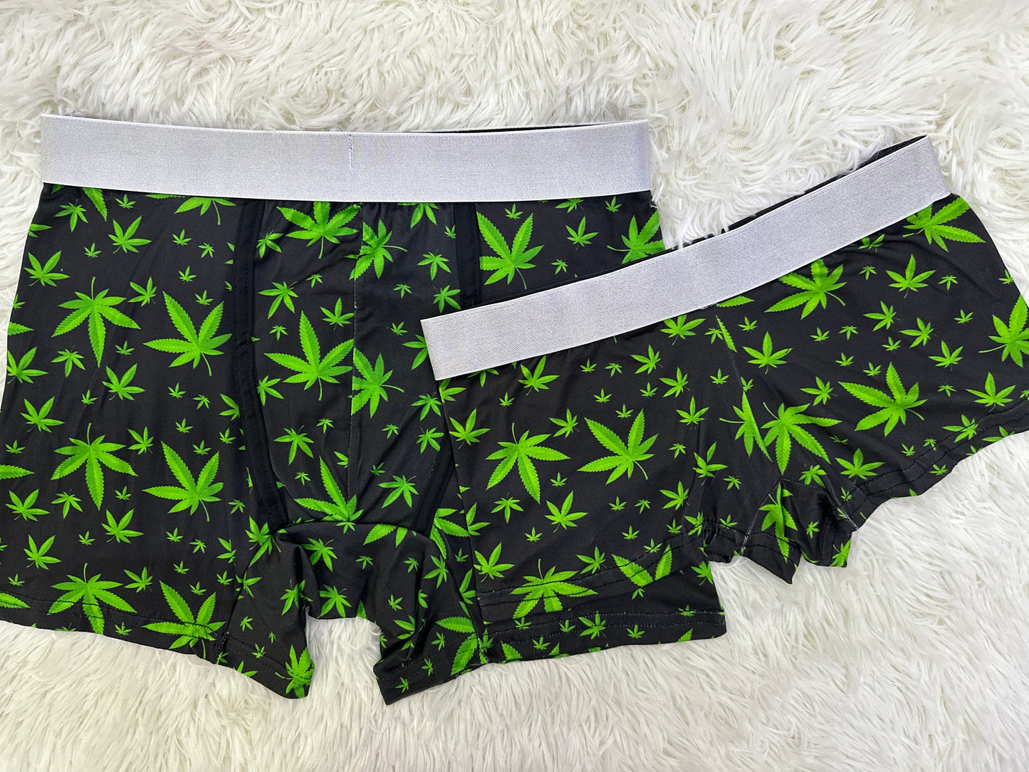 Weed couples boxer underwear XL