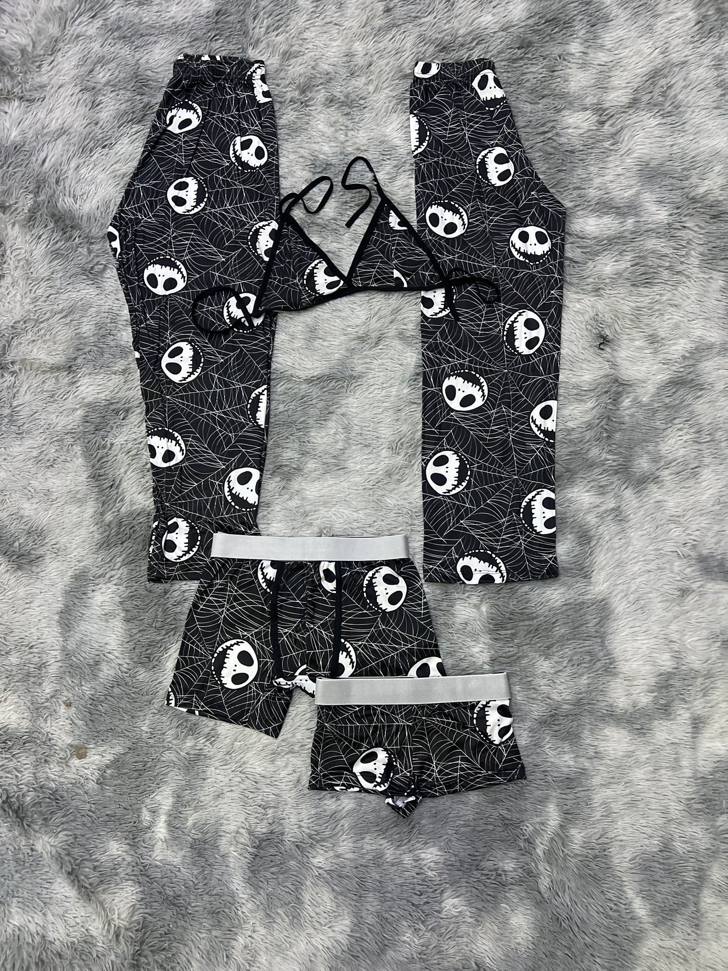 Jack and cobwebs Halloween 5 pcs pajama duo halloween