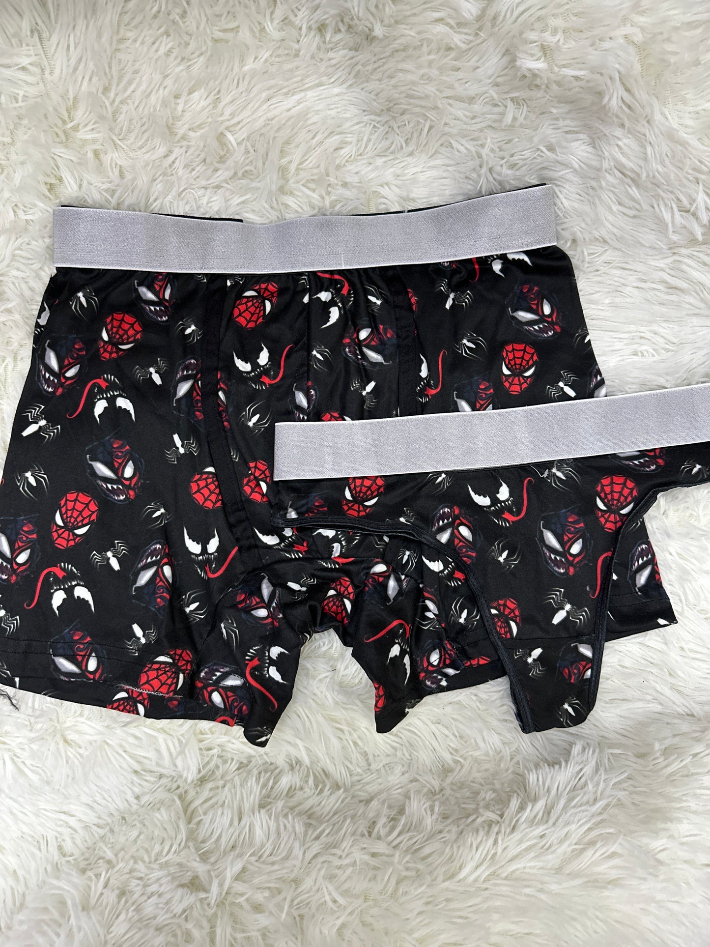 Venom x spiderman matching couples underwear XL