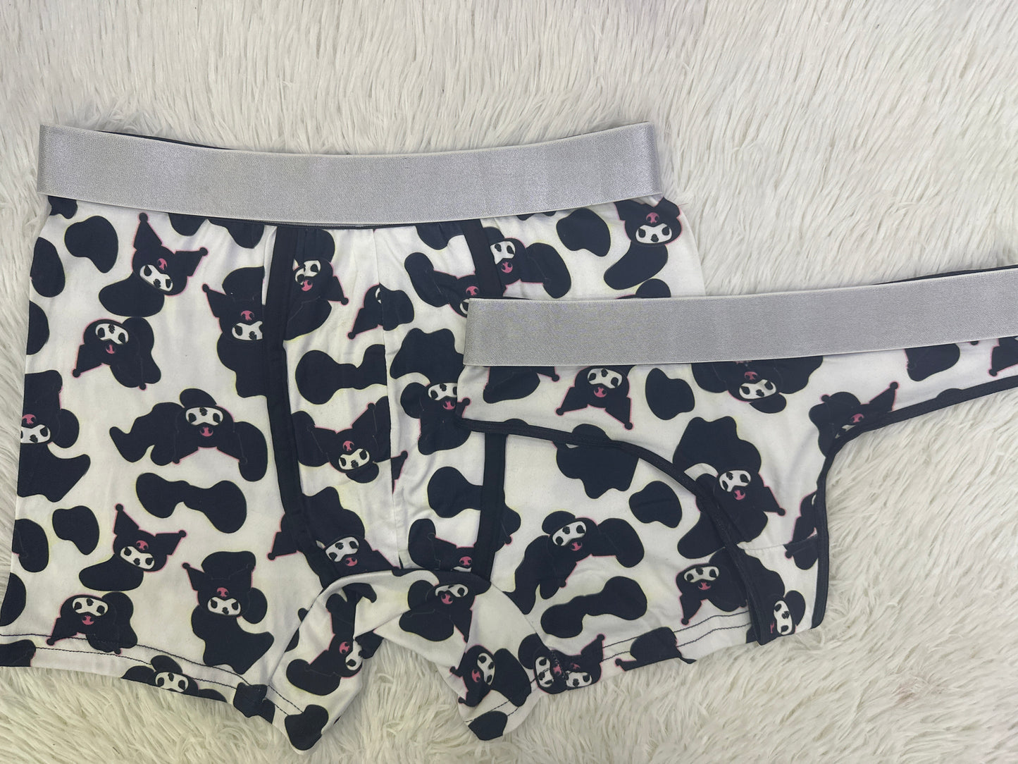 Kuromi cow couples underwear XL
