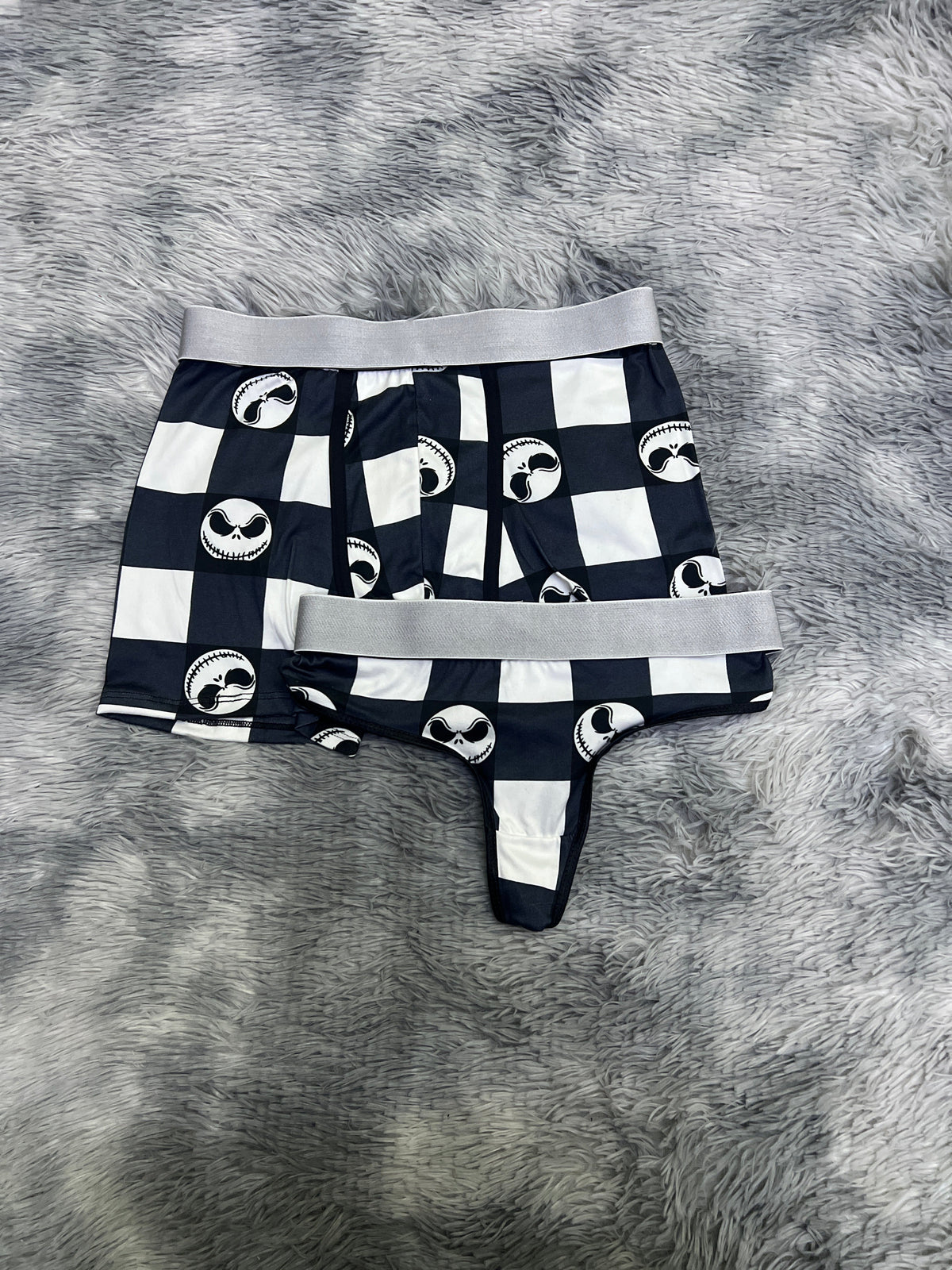 Jack Plaid White Duo With Thong