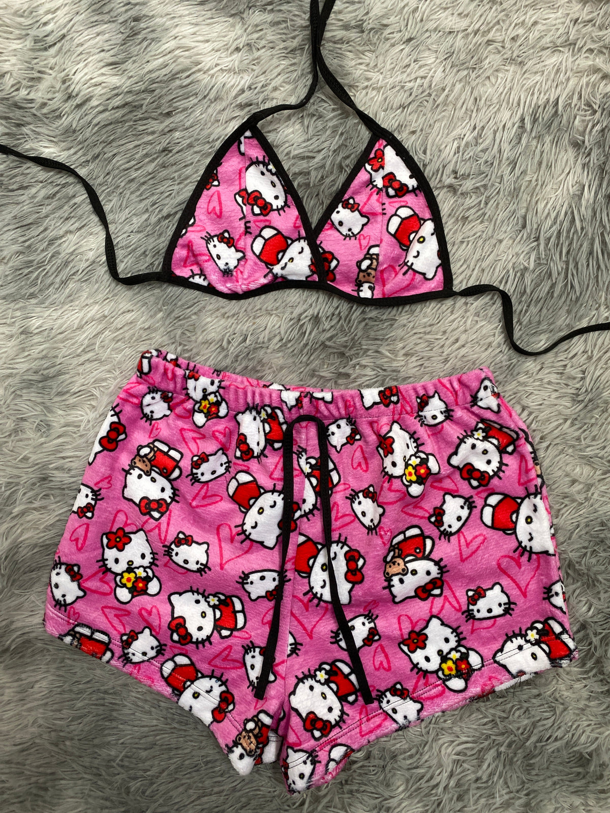 Hello Kitty Flowers Matching Top & Short