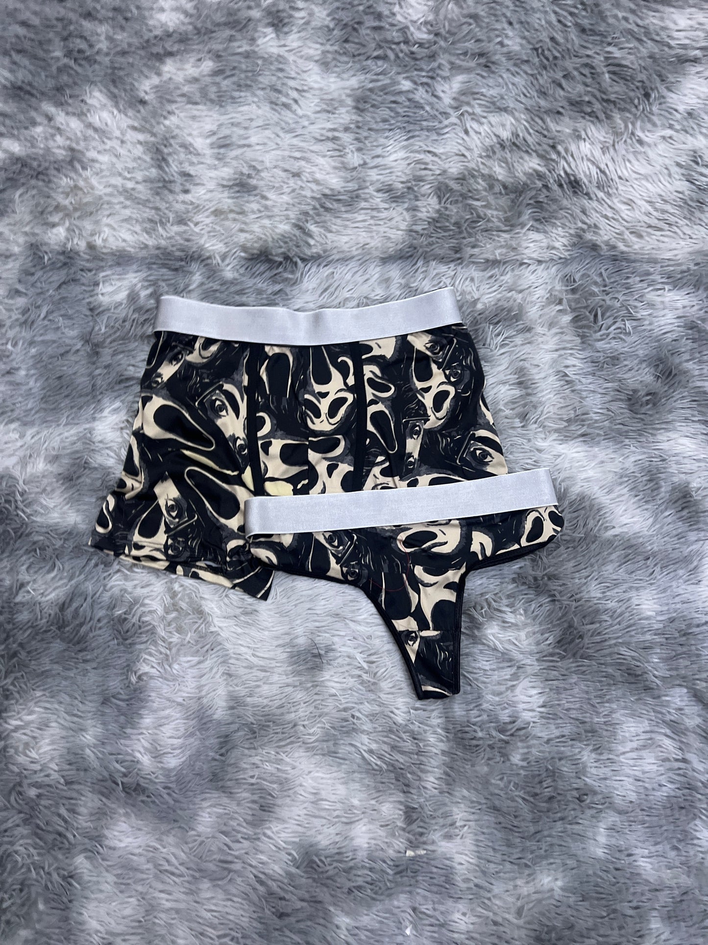 Scream Black Duo With Thong - Fundies